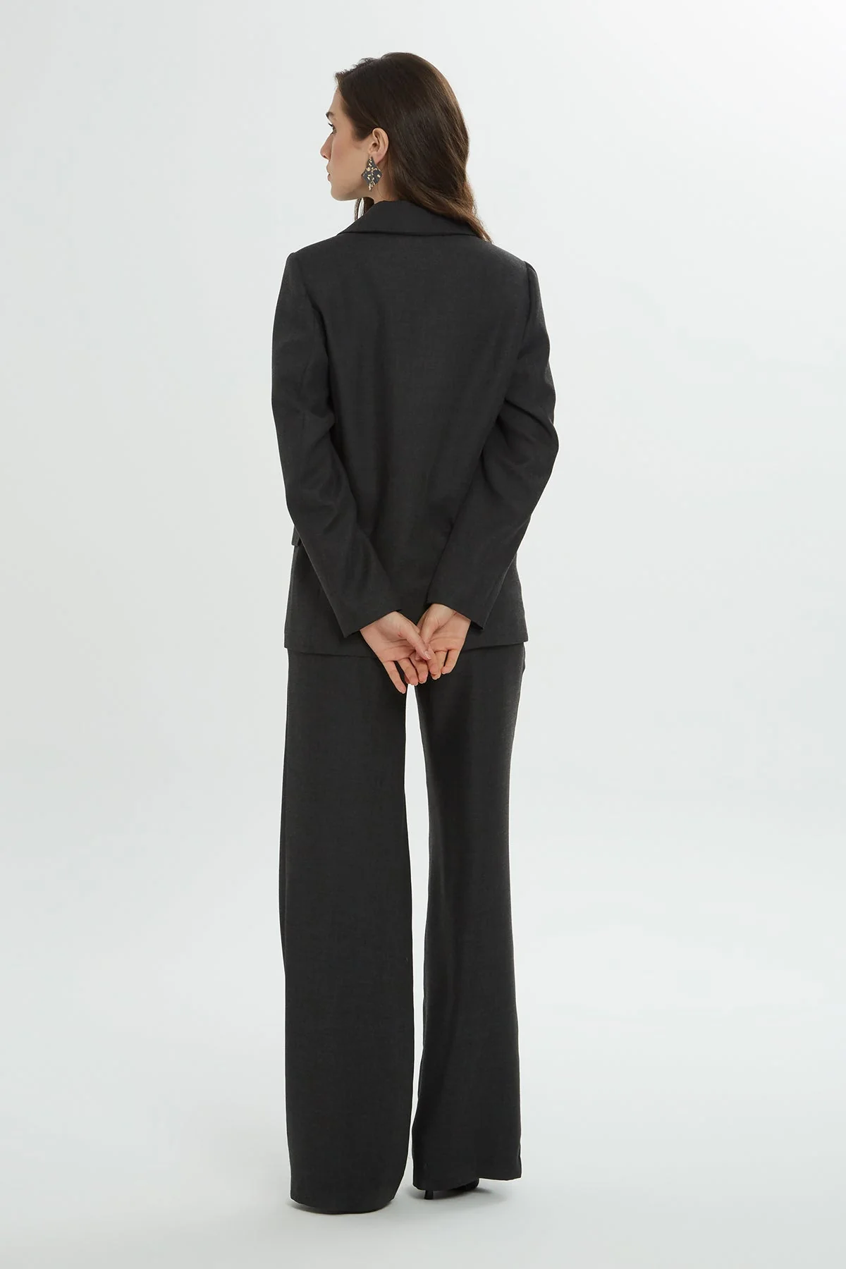 Grey Buttoned-Pocket Co-Ord Set - Image 4