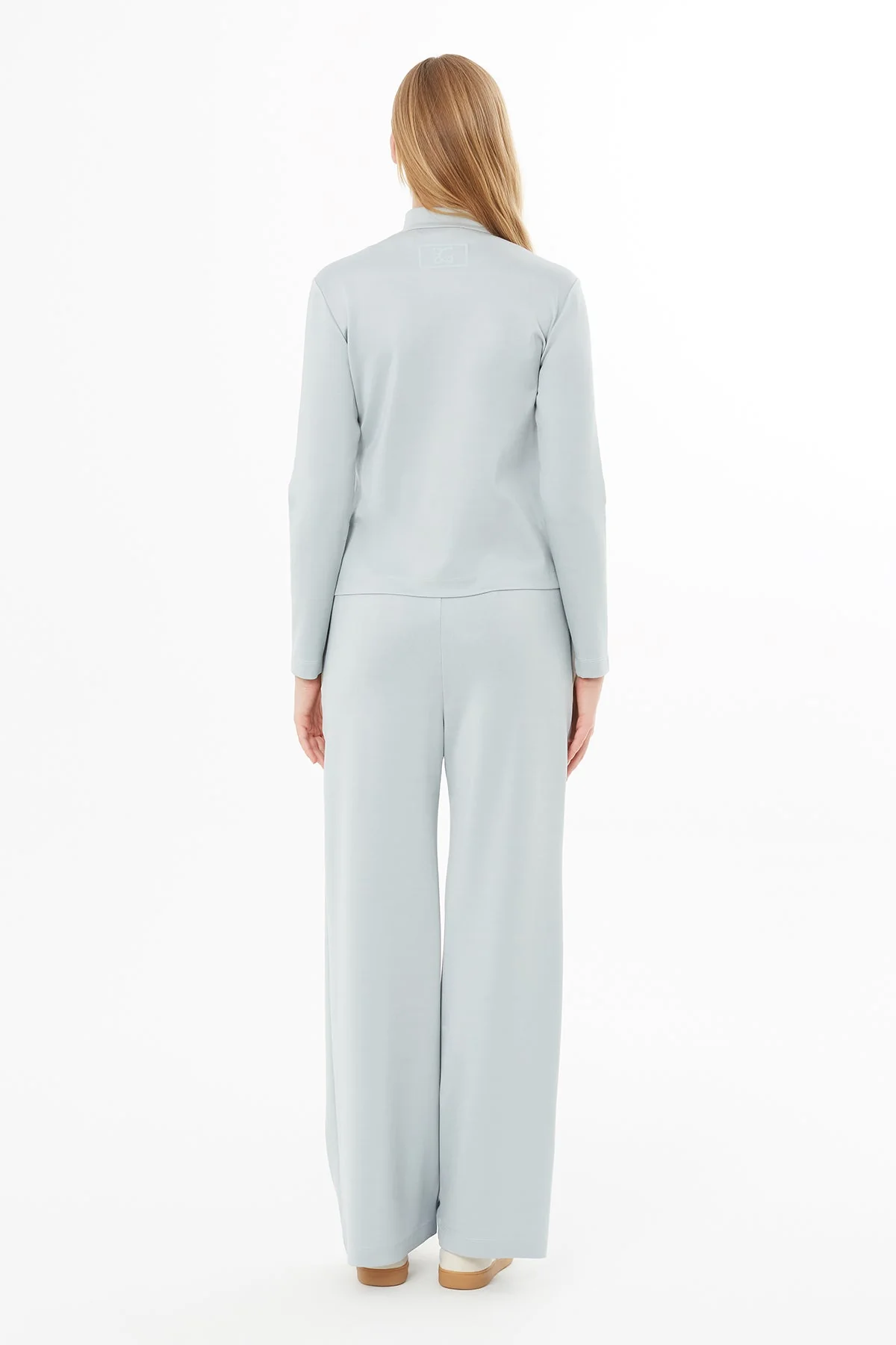 Grey Jacket with Printed Back Detail - Image 4