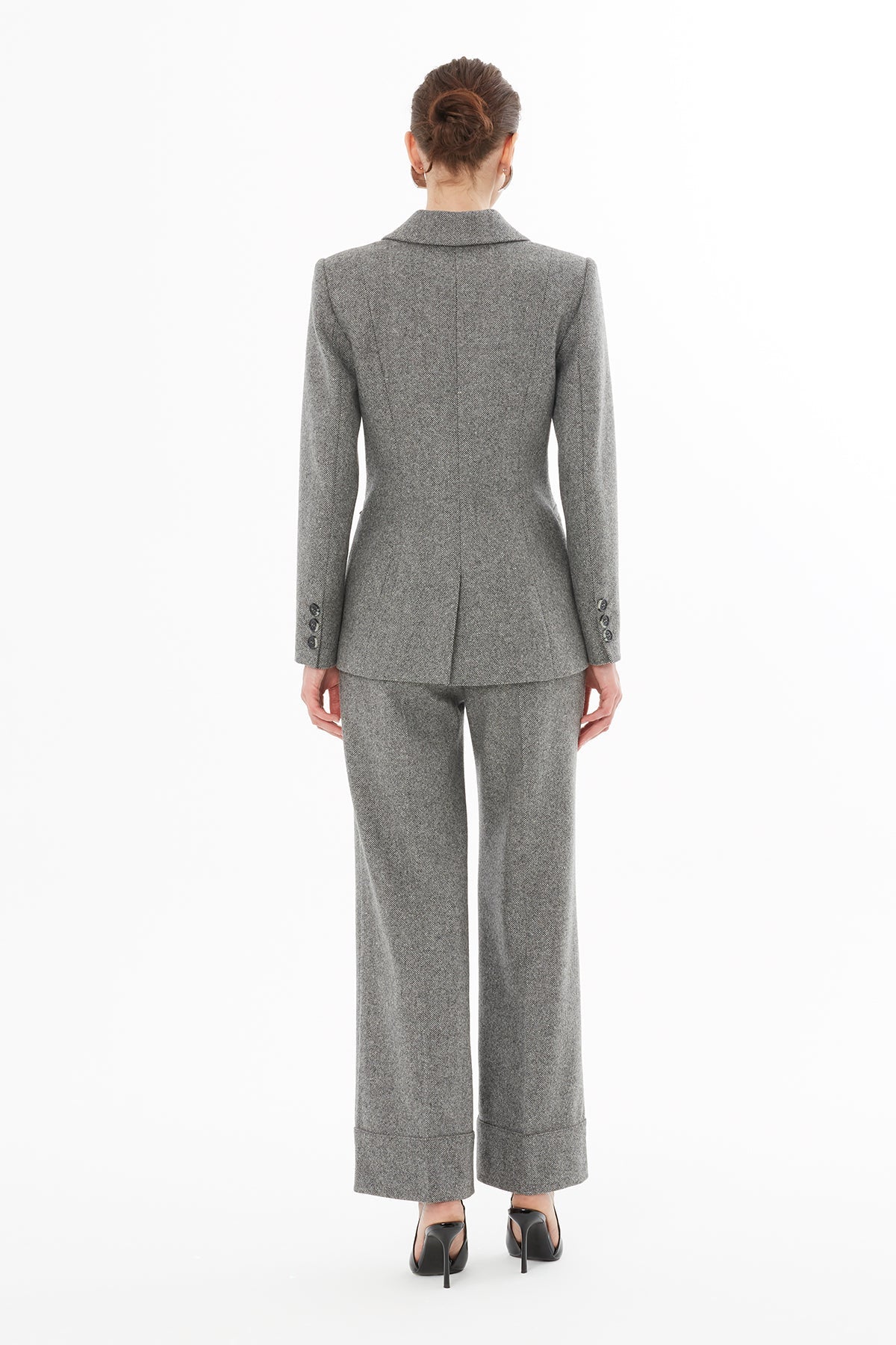 Grey Jacket with Welt Pocket Detail - Image 4