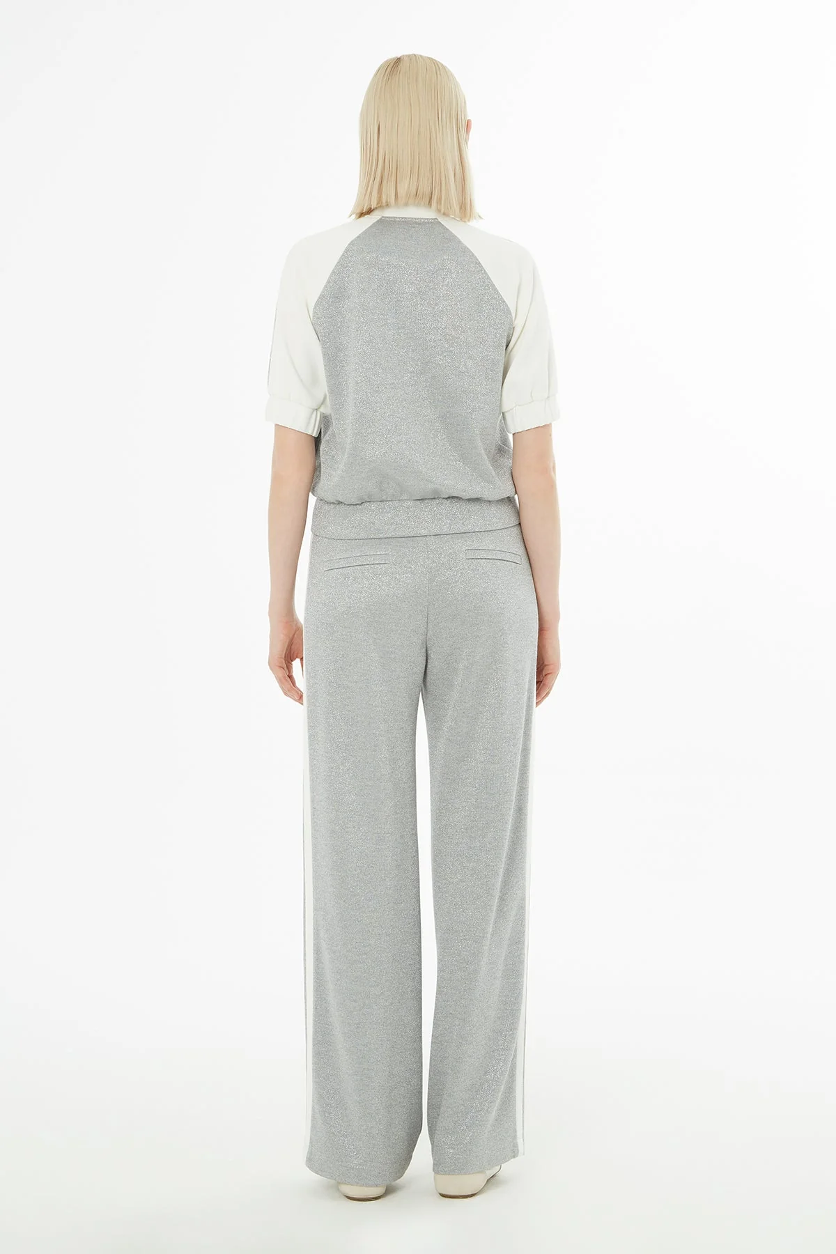 Grey Short-Sleeve Tracksuit Set - Image 4
