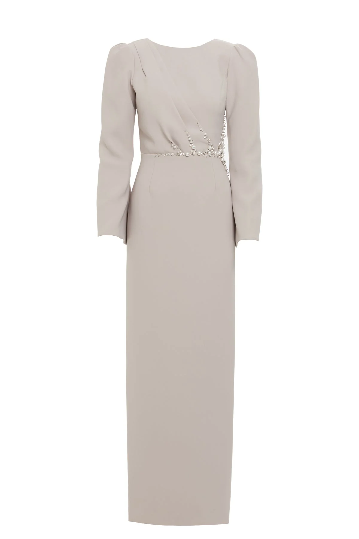 Gri Embroidered Detailed Long Dress