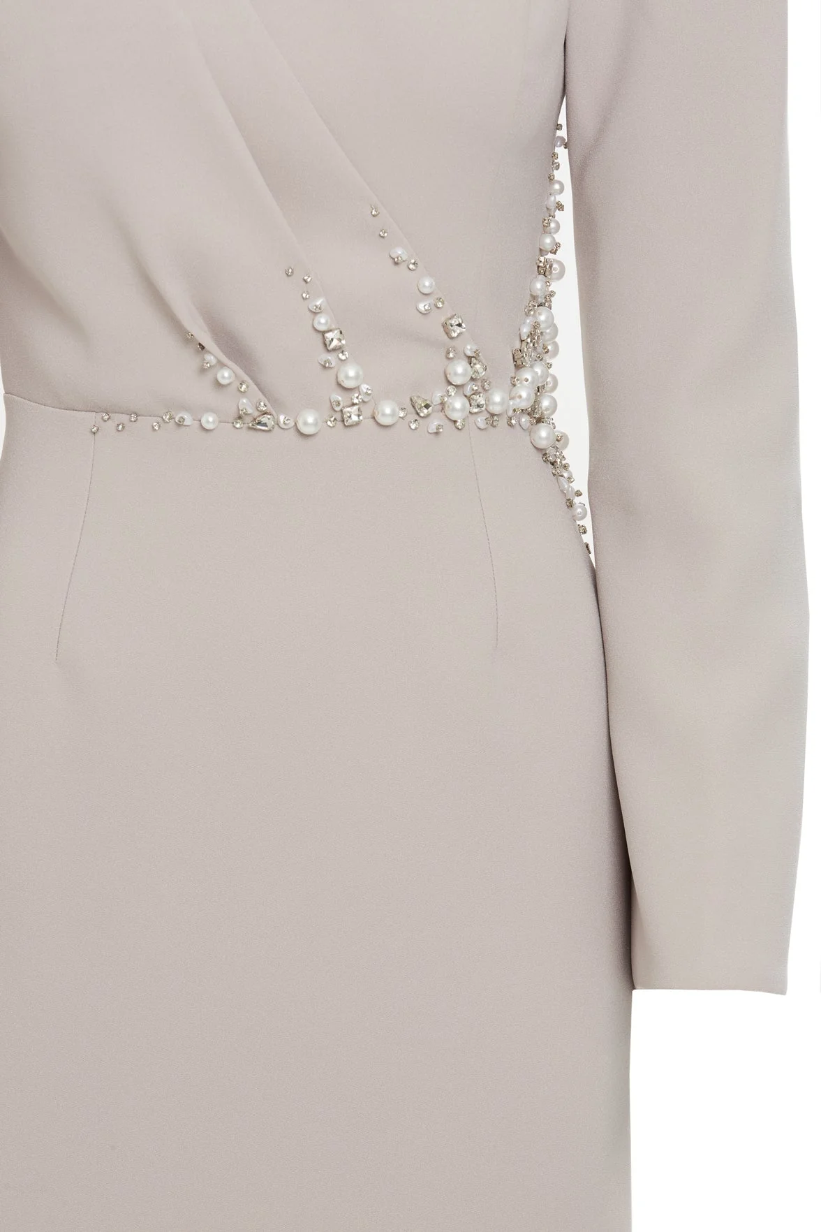 Gri Embroidered Detailed Long Dress - Image 2
