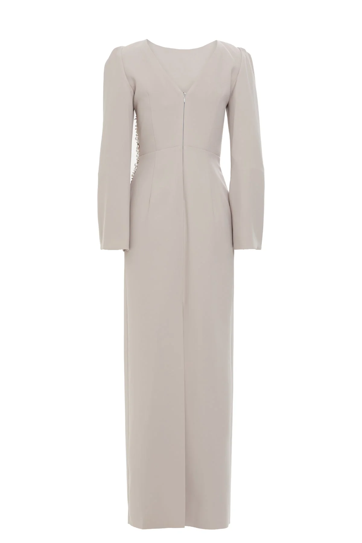 Gri Embroidered Detailed Long Dress - Image 4