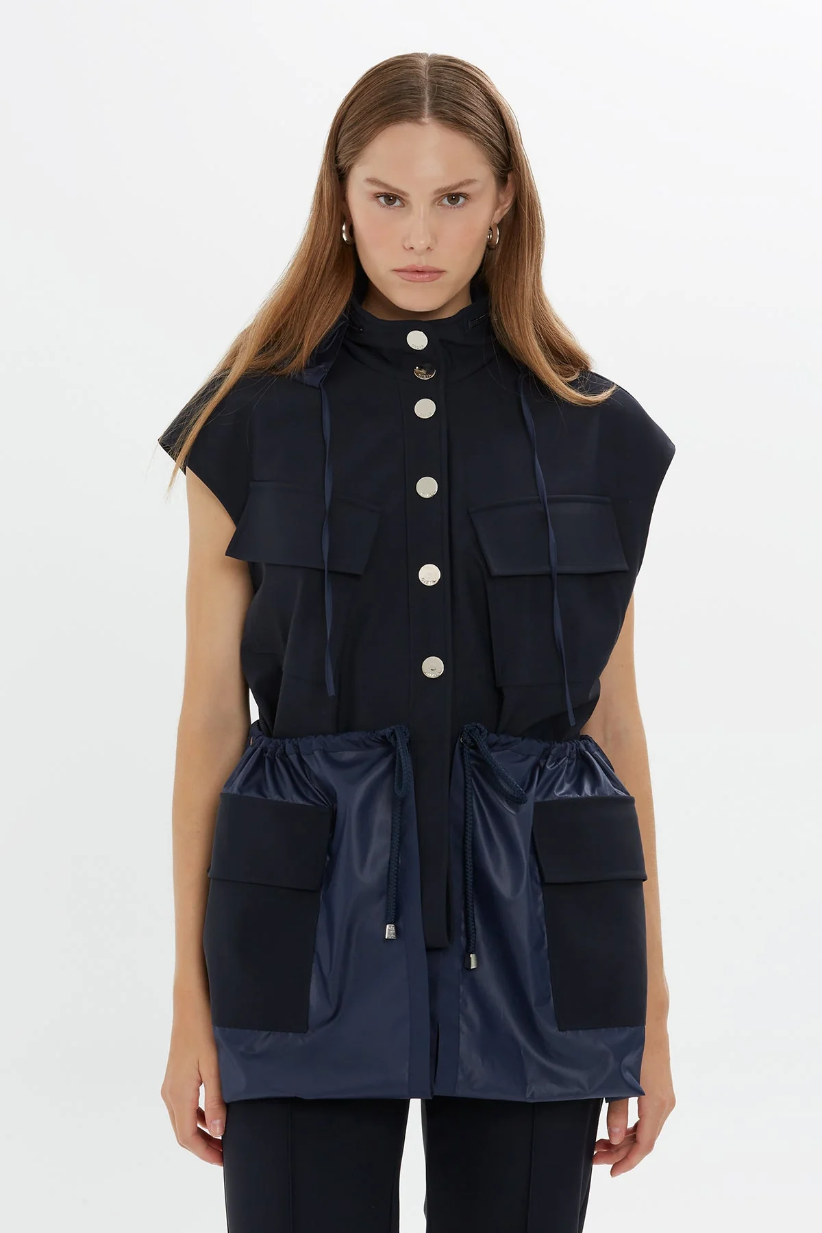 Hooded Long Vest