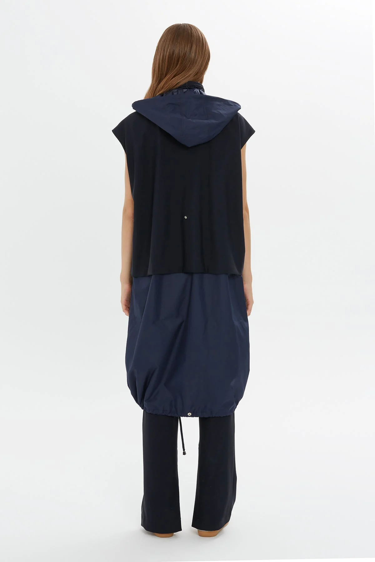 Hooded Long Vest - Image 6