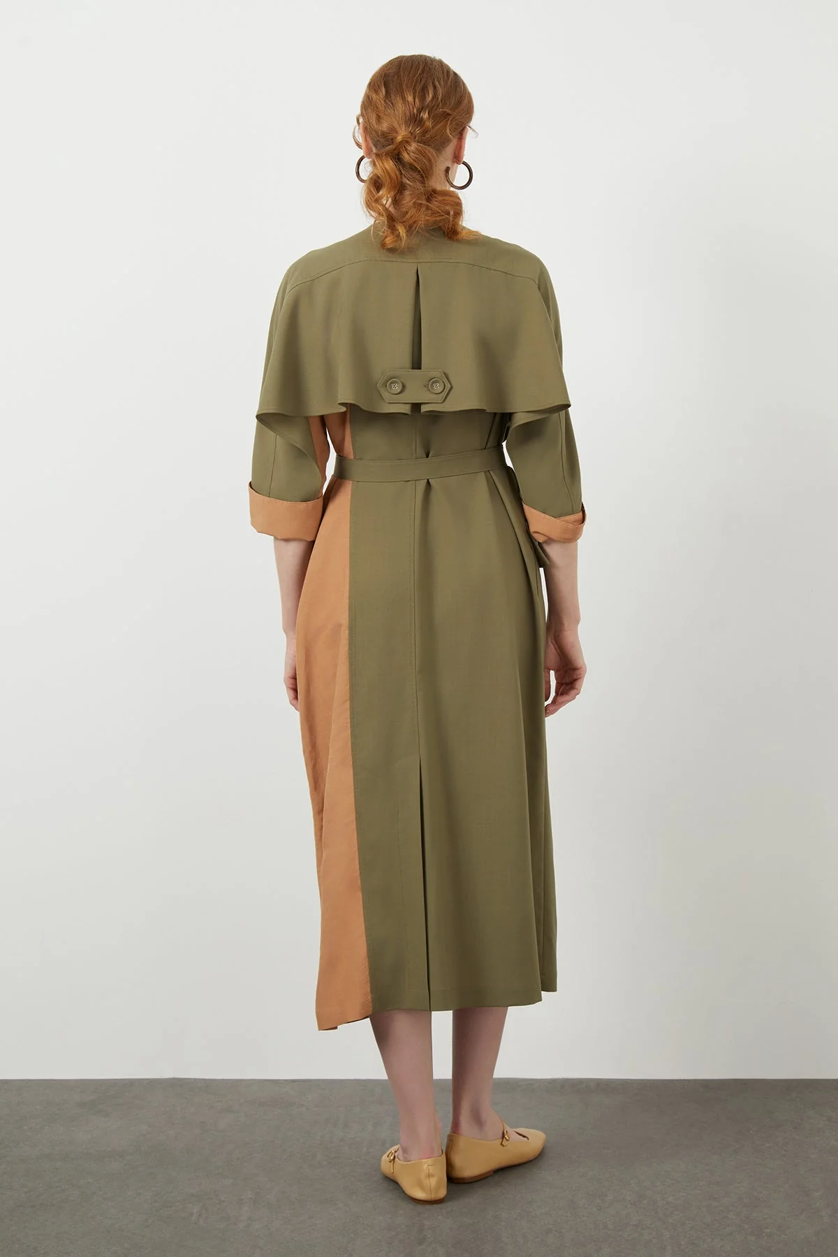 Lined Label-Sleeve Trenchcoat - Image 4