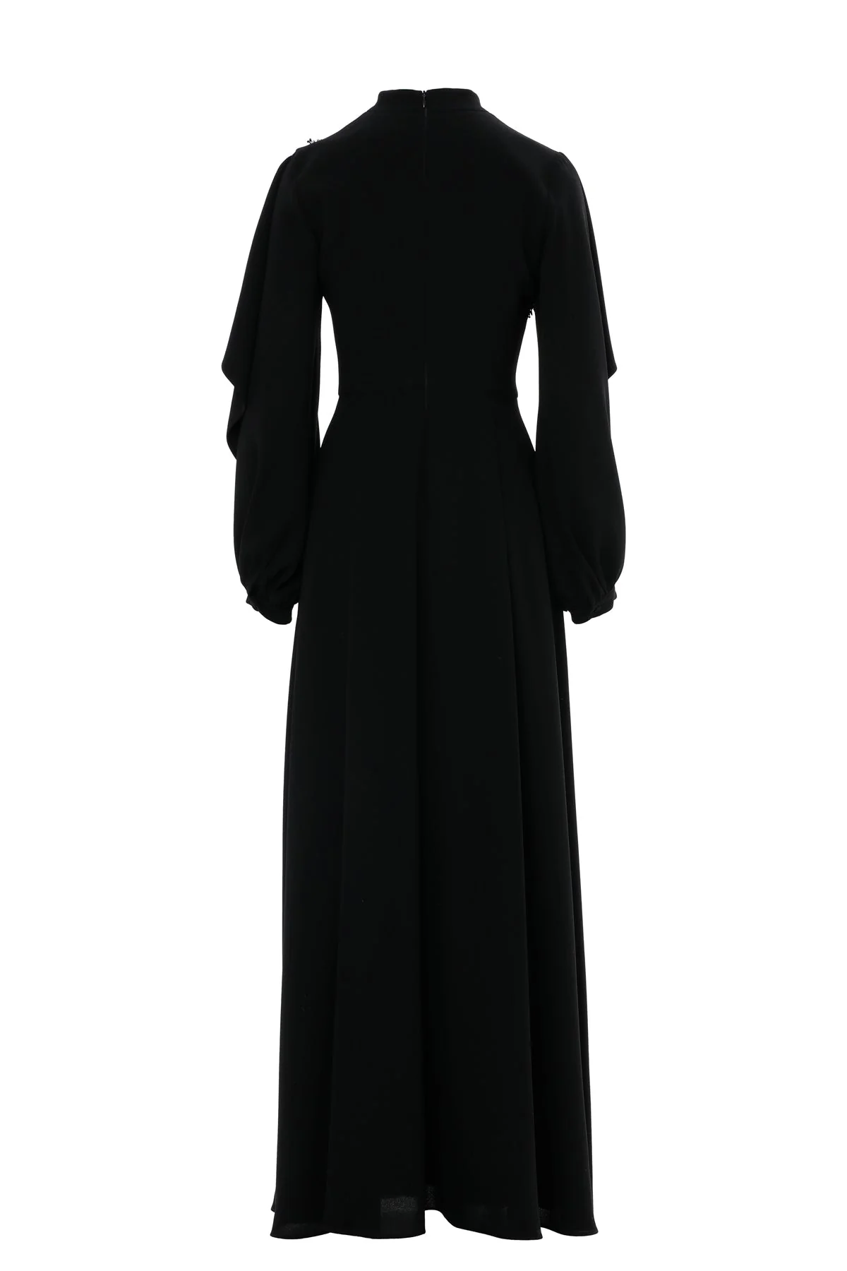 Long Dress with Front Slit  Stone Embellishments - Image 3