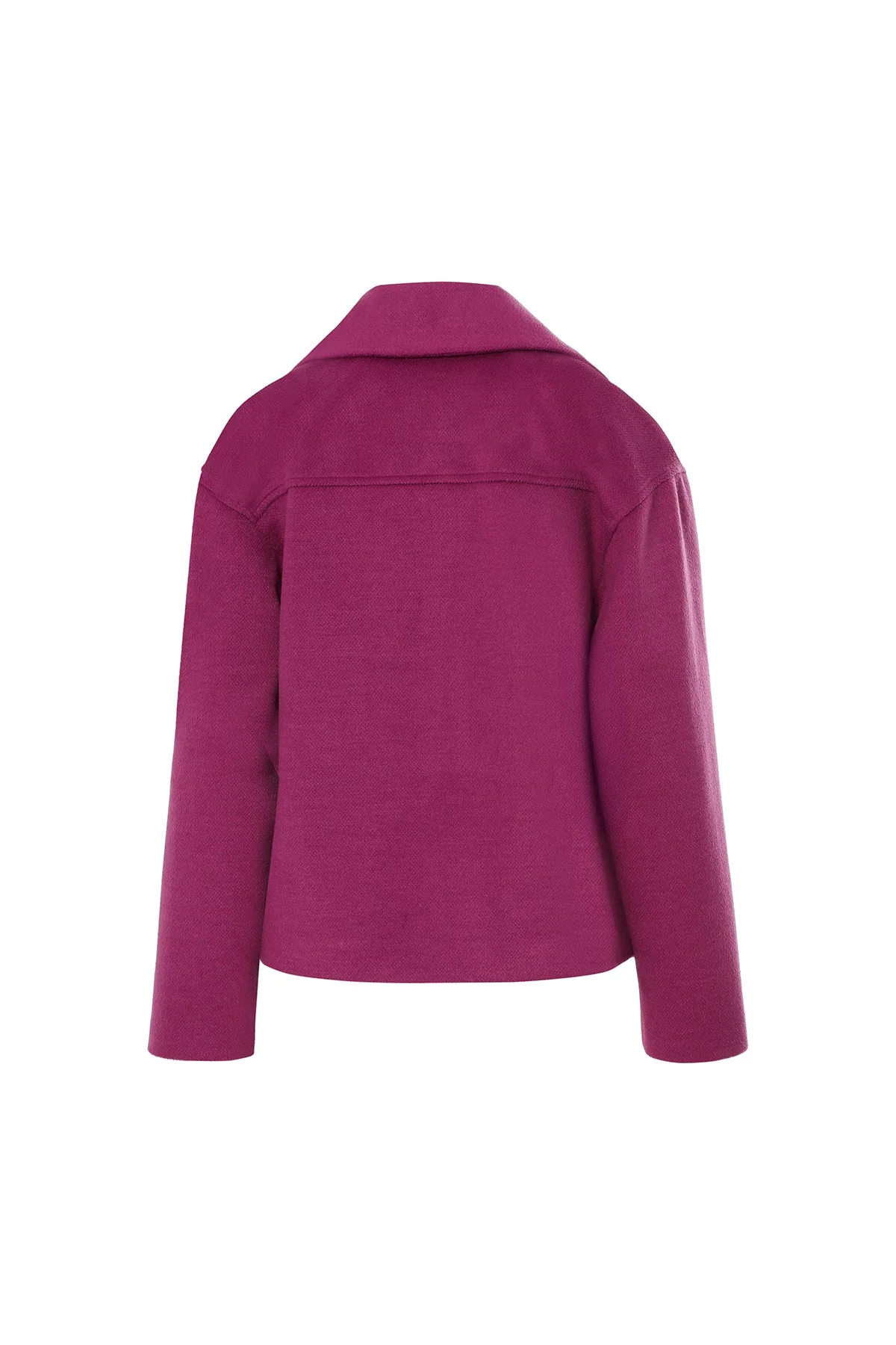 Metal Zipper Front Oversized  Coat - Image 3