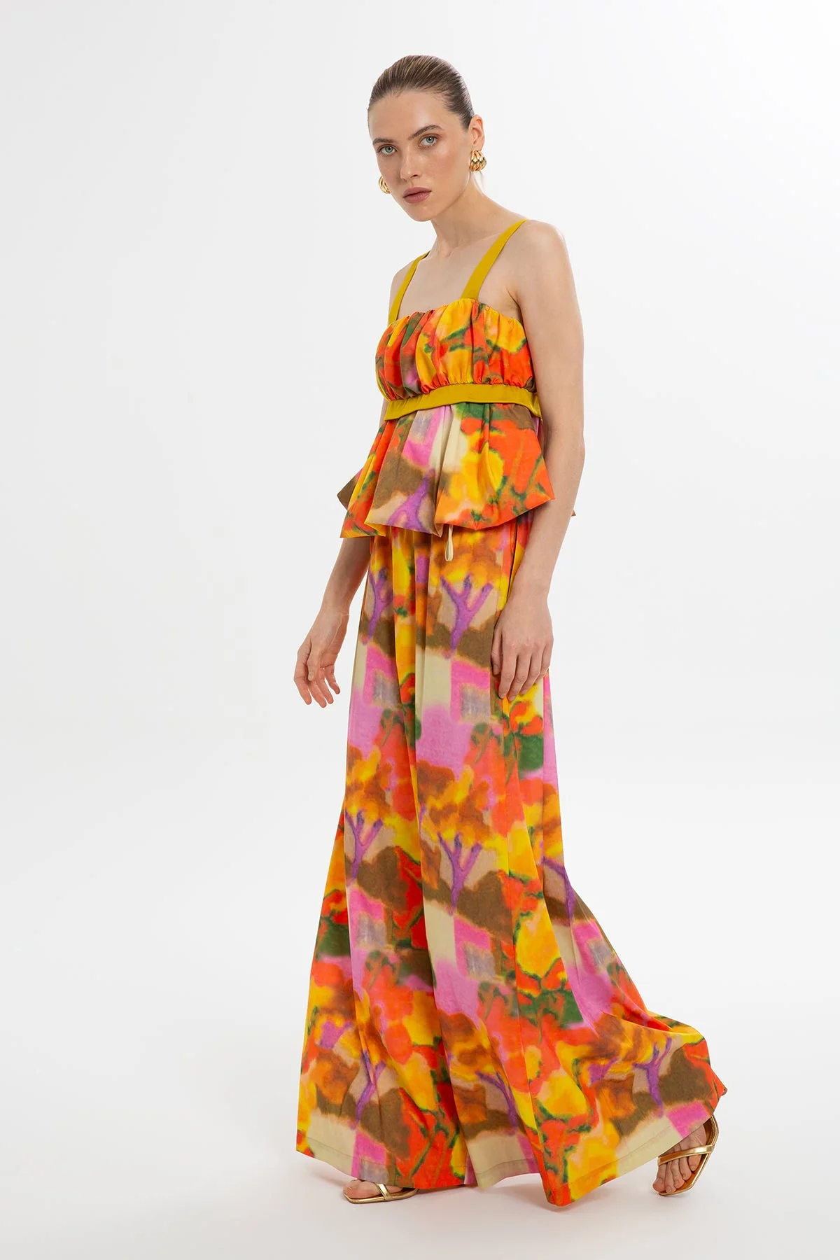 Multicolor Balloon Silhouette Blouse - Image 4