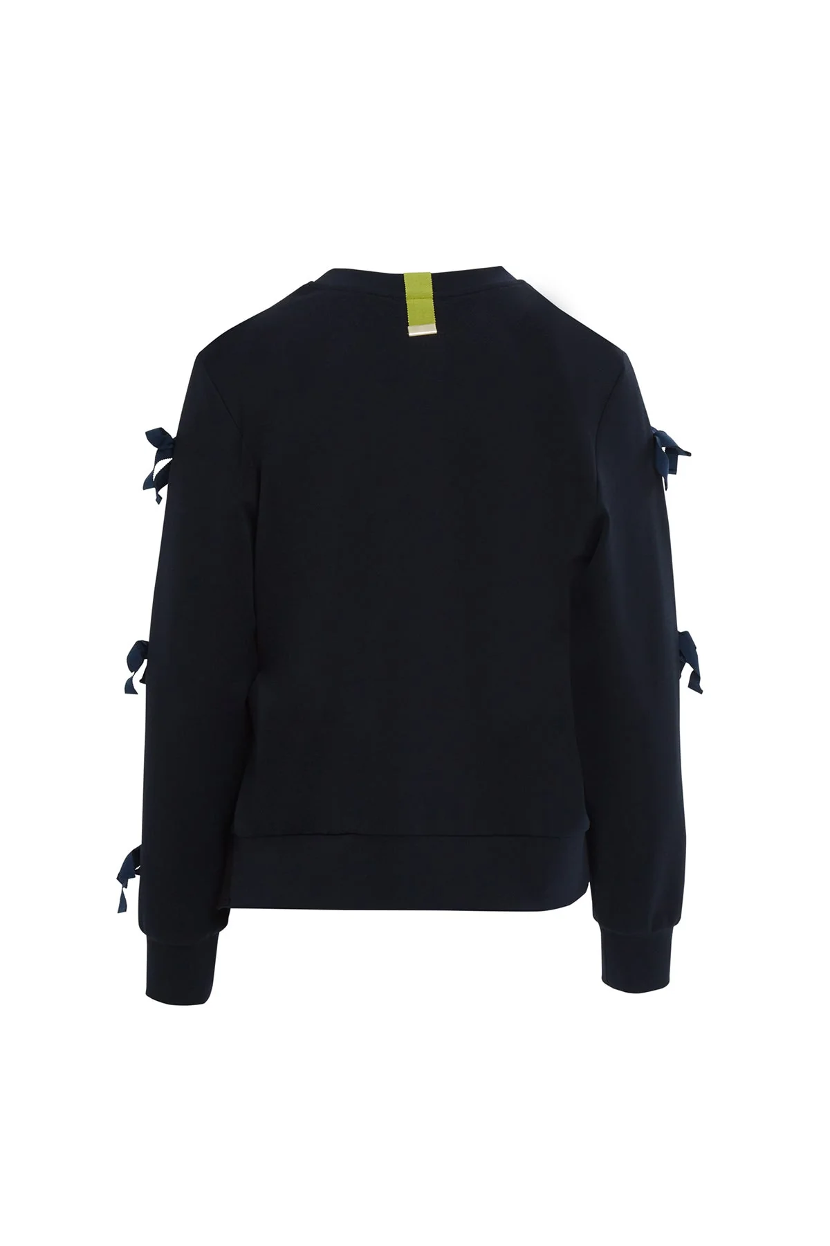Navy Bow-Detail Sweatshirt - Image 6