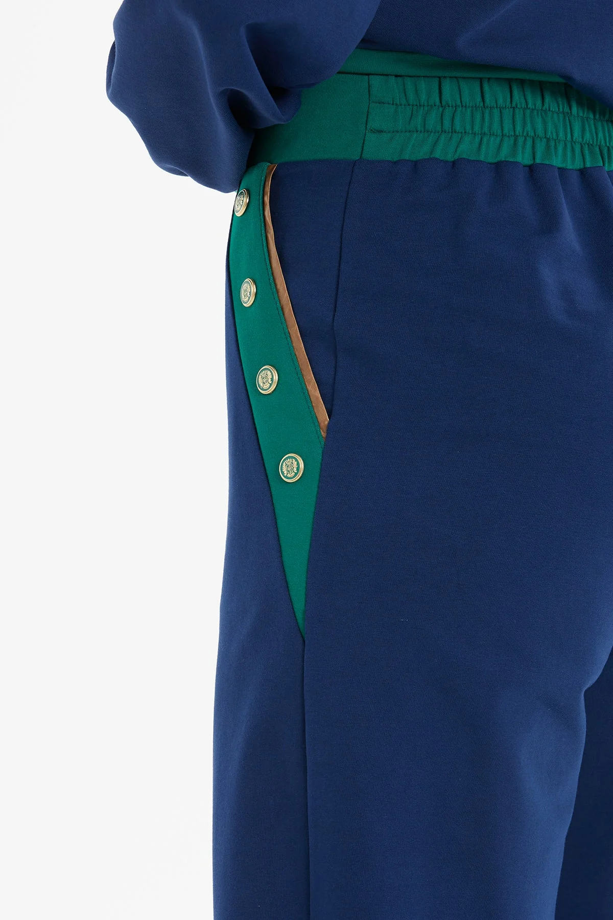 Navy Button-Detail Tracksuit - Image 6