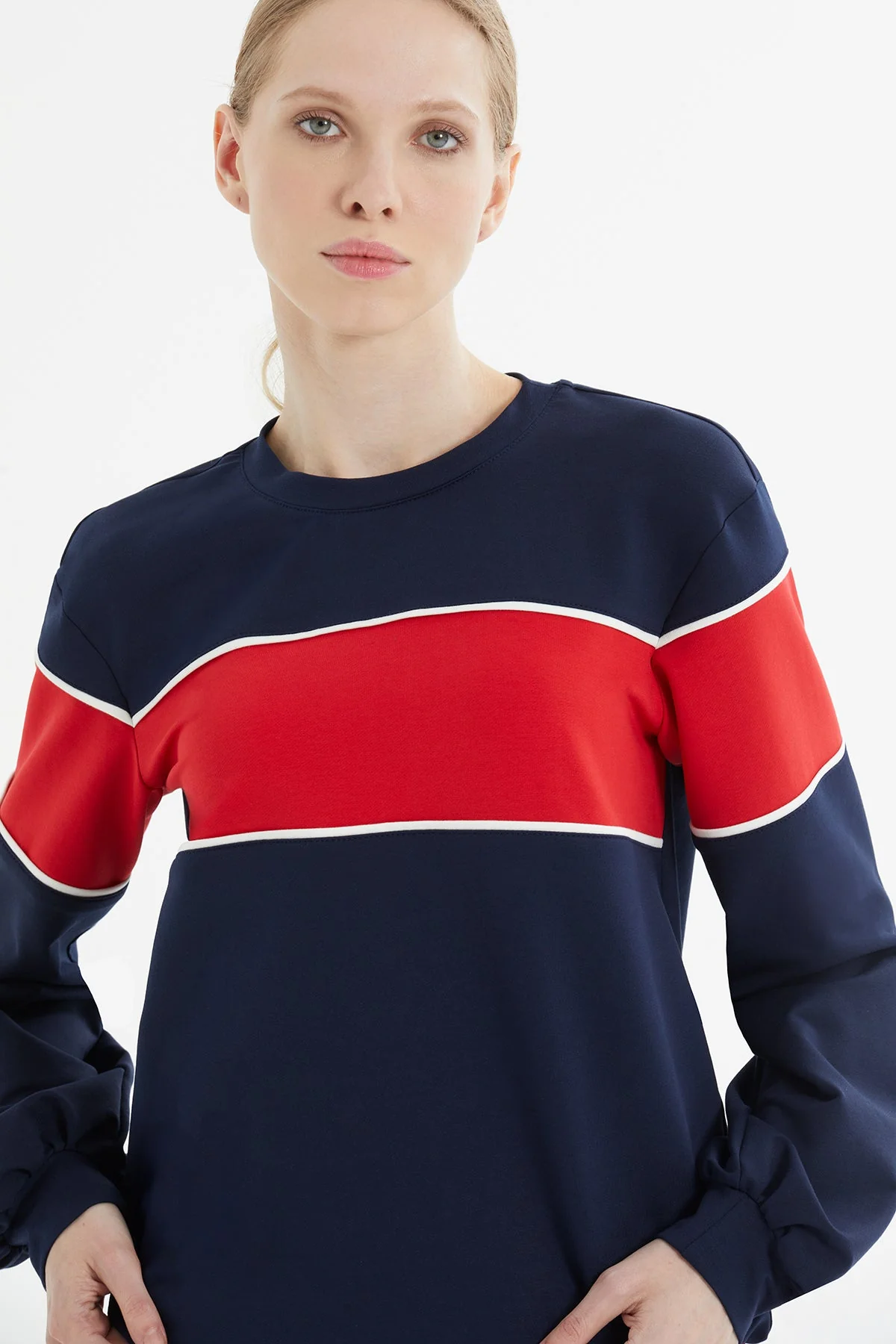 Navy Color-Block Tracksuit - Image 2