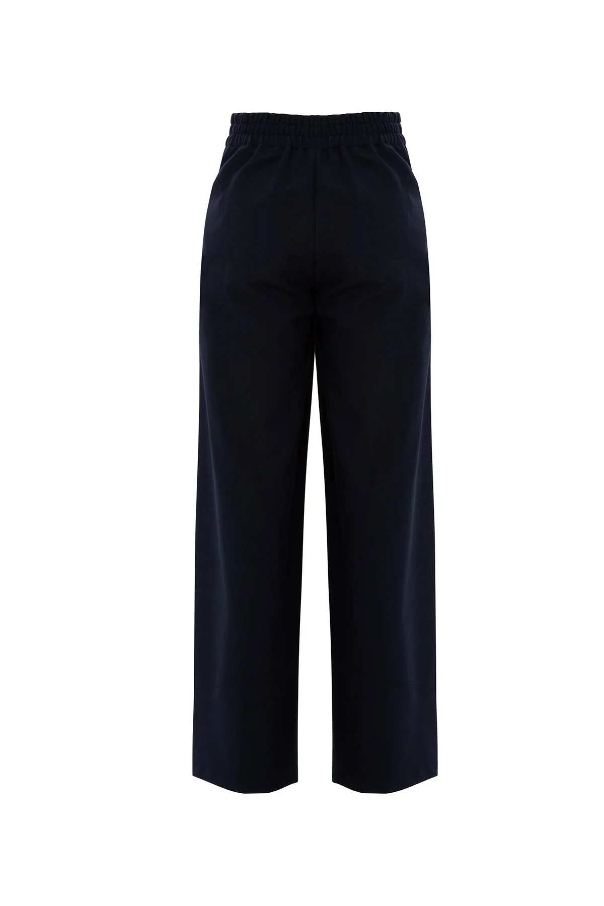 Navy High-Waist Straight-Leg Sweatpants - Image 3