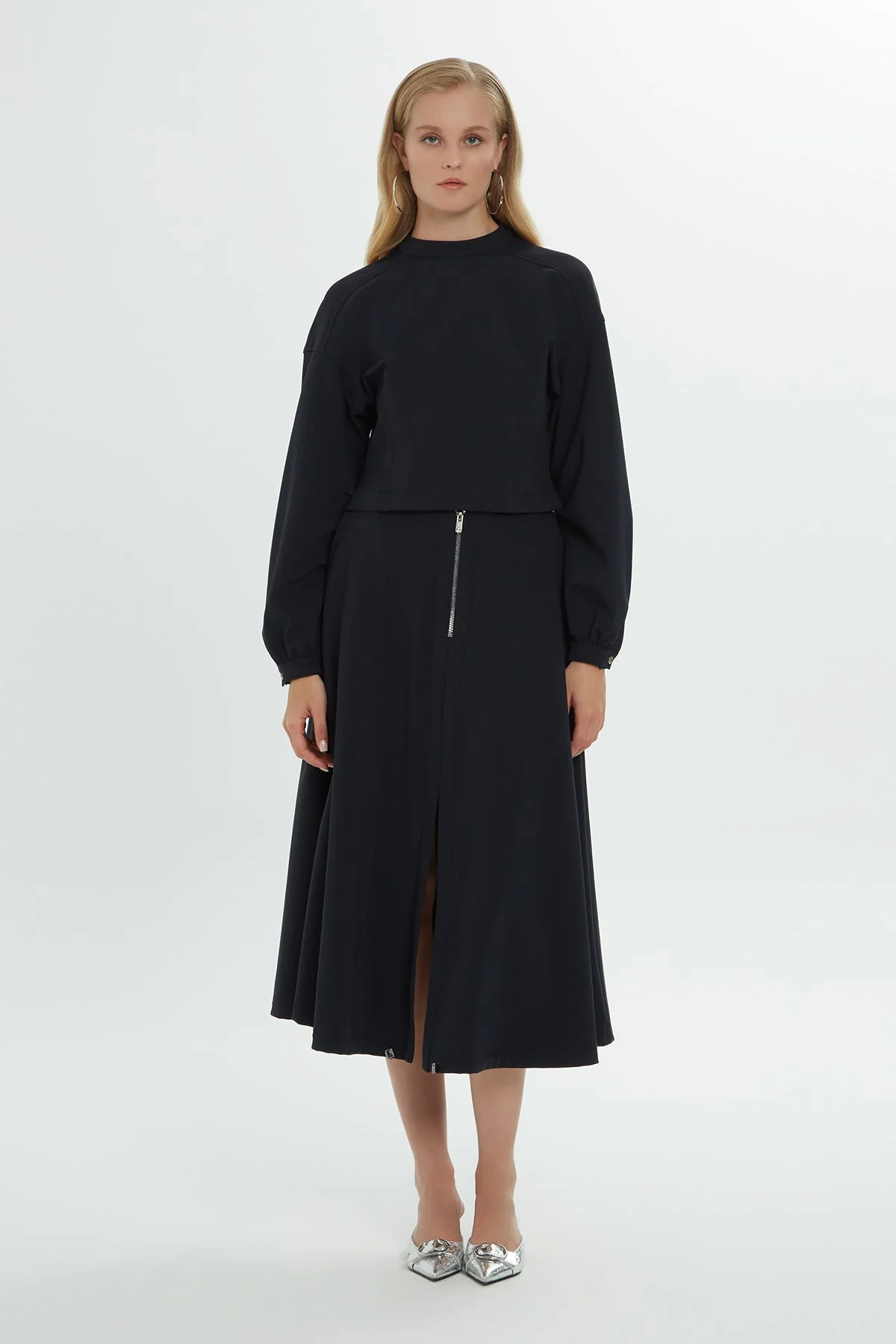 Navy Long-Sleeve Sweatshirt - Image 2