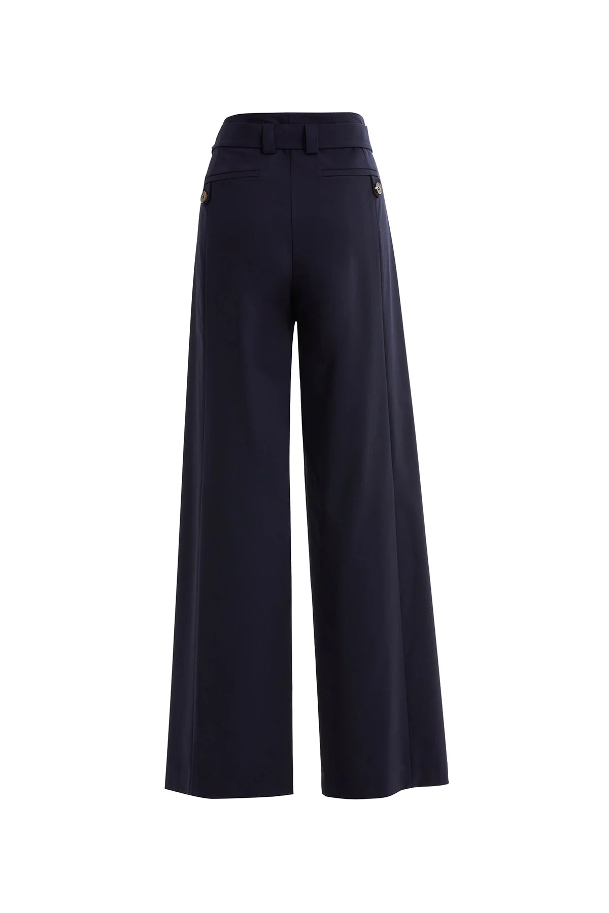 Navy Pants with Button Detail - Image 3