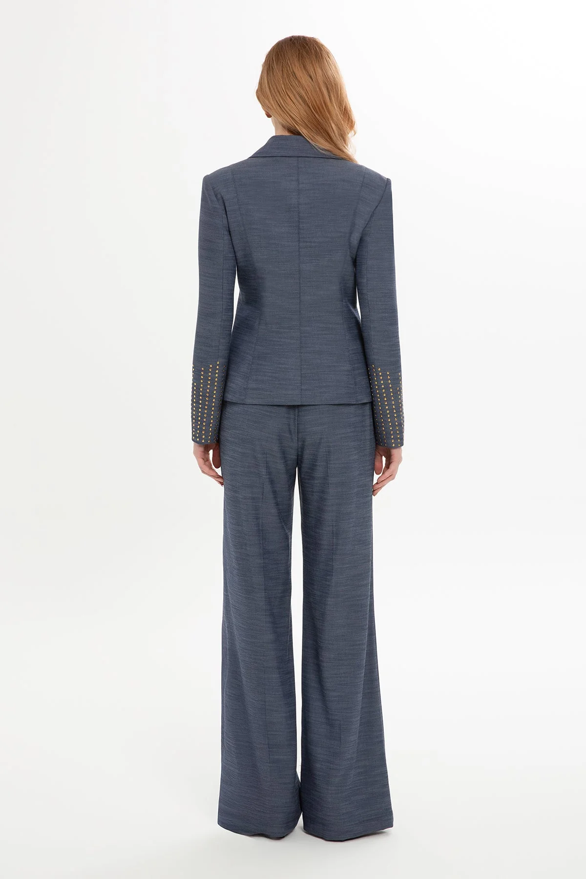Navy Suit with Stone-Embellished Jacket - Image 4