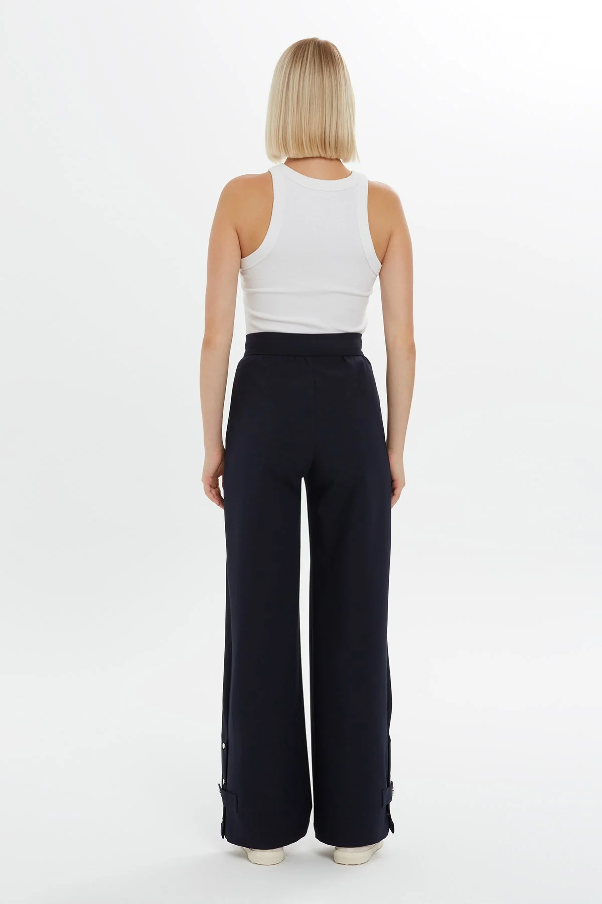 Navy Wide-Leg Pants - Image 5