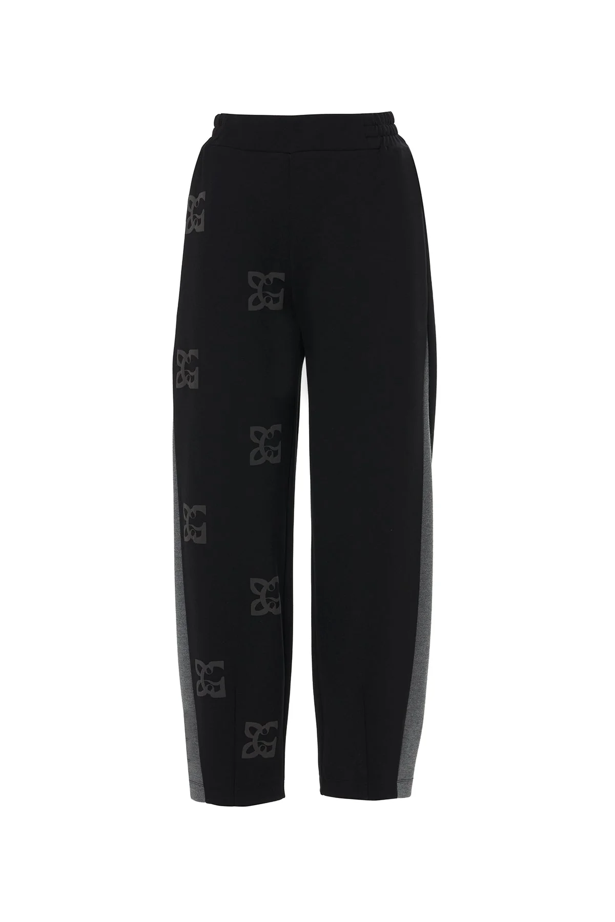 Navy Wide-Leg Sweatpants