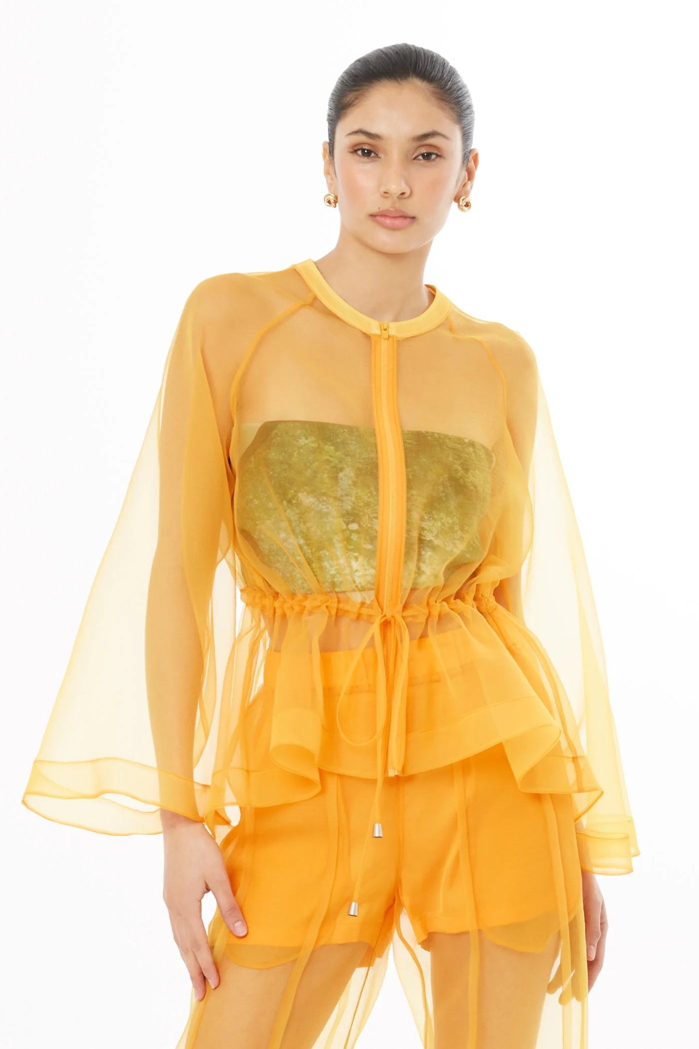 Orange Sheer Jacket