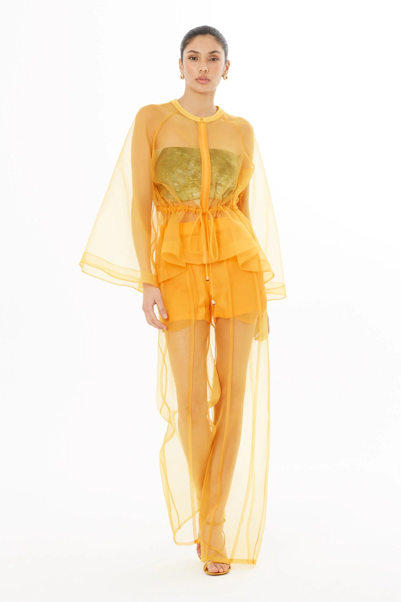 Orange Sheer Jacket - Image 2