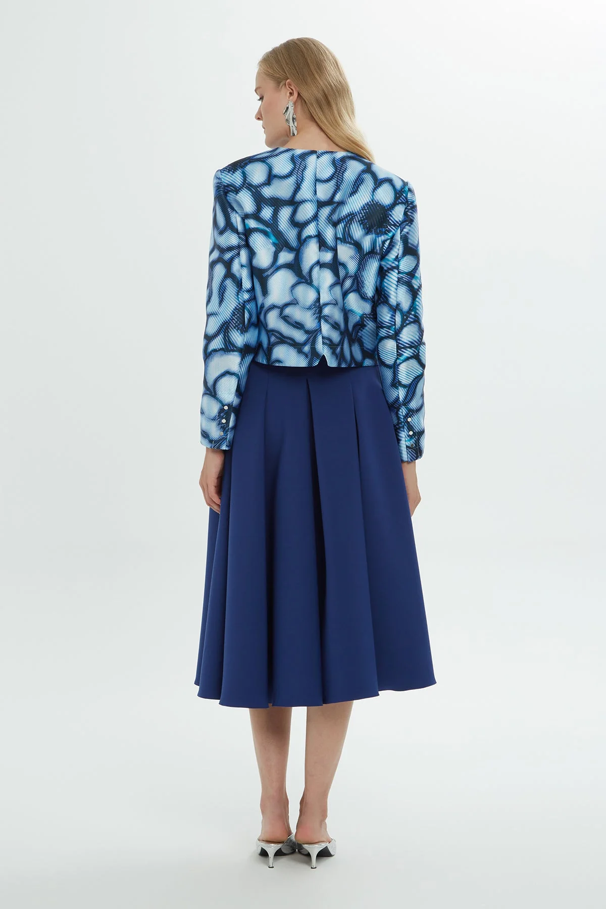Patterned Crew-Neck Jacket - Image 3