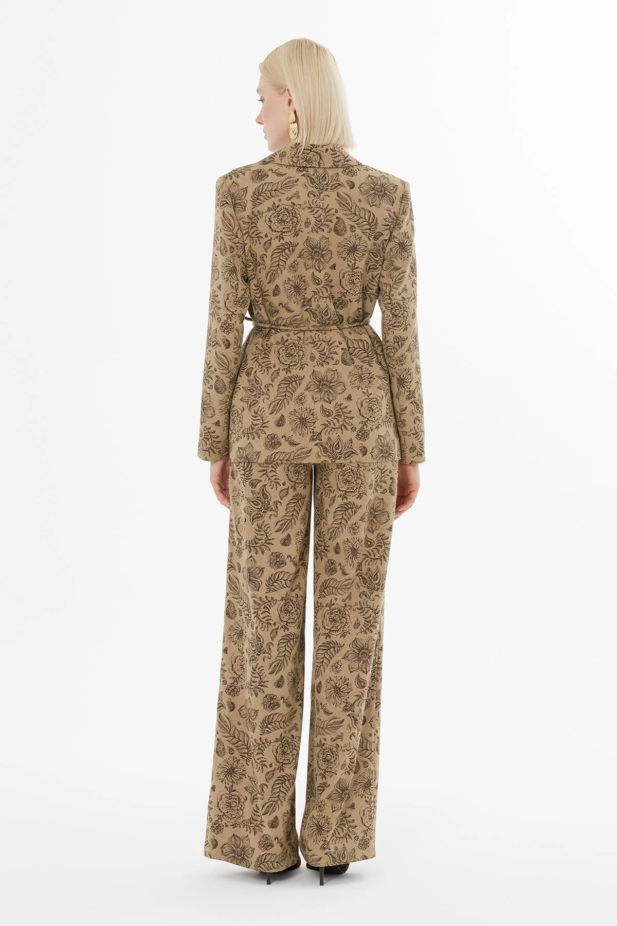 Patterned Jacket and Trousers Set - Image 5
