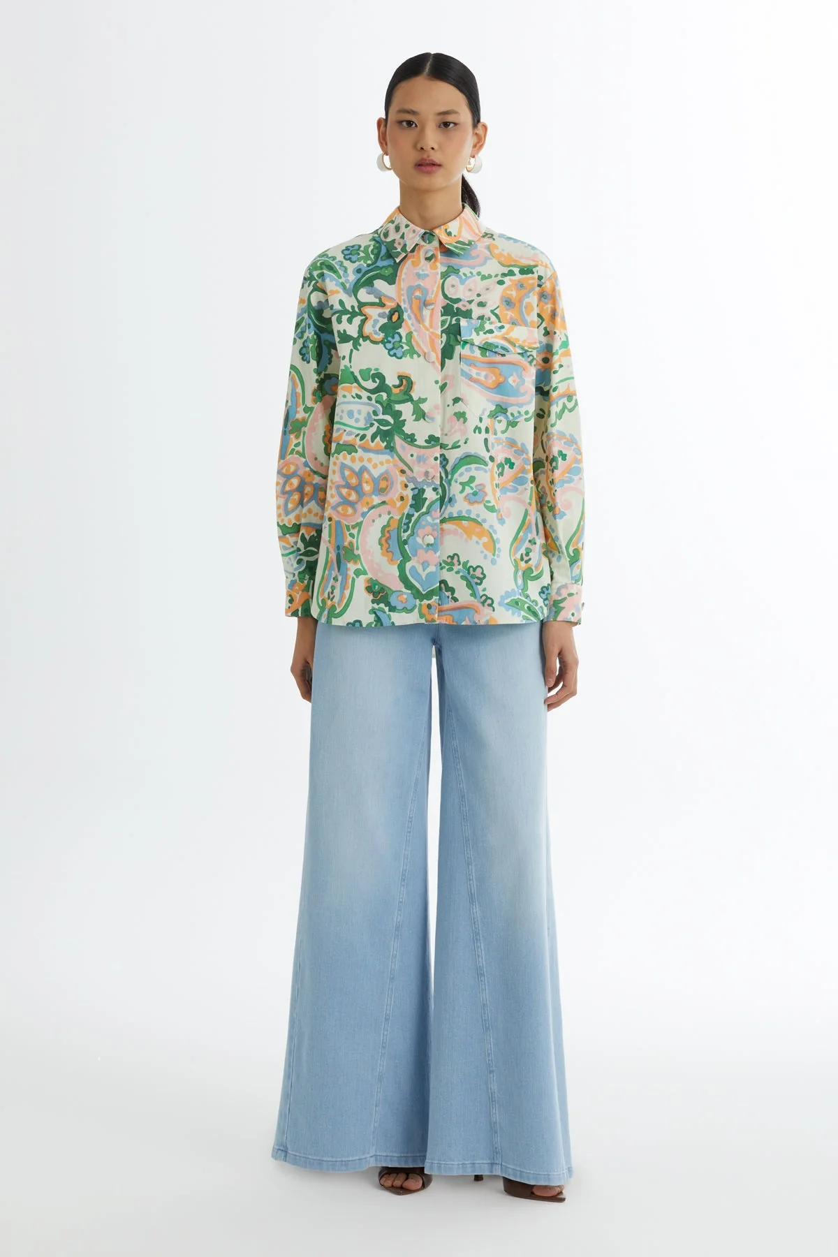 Patterned Long Sleeve Shirt