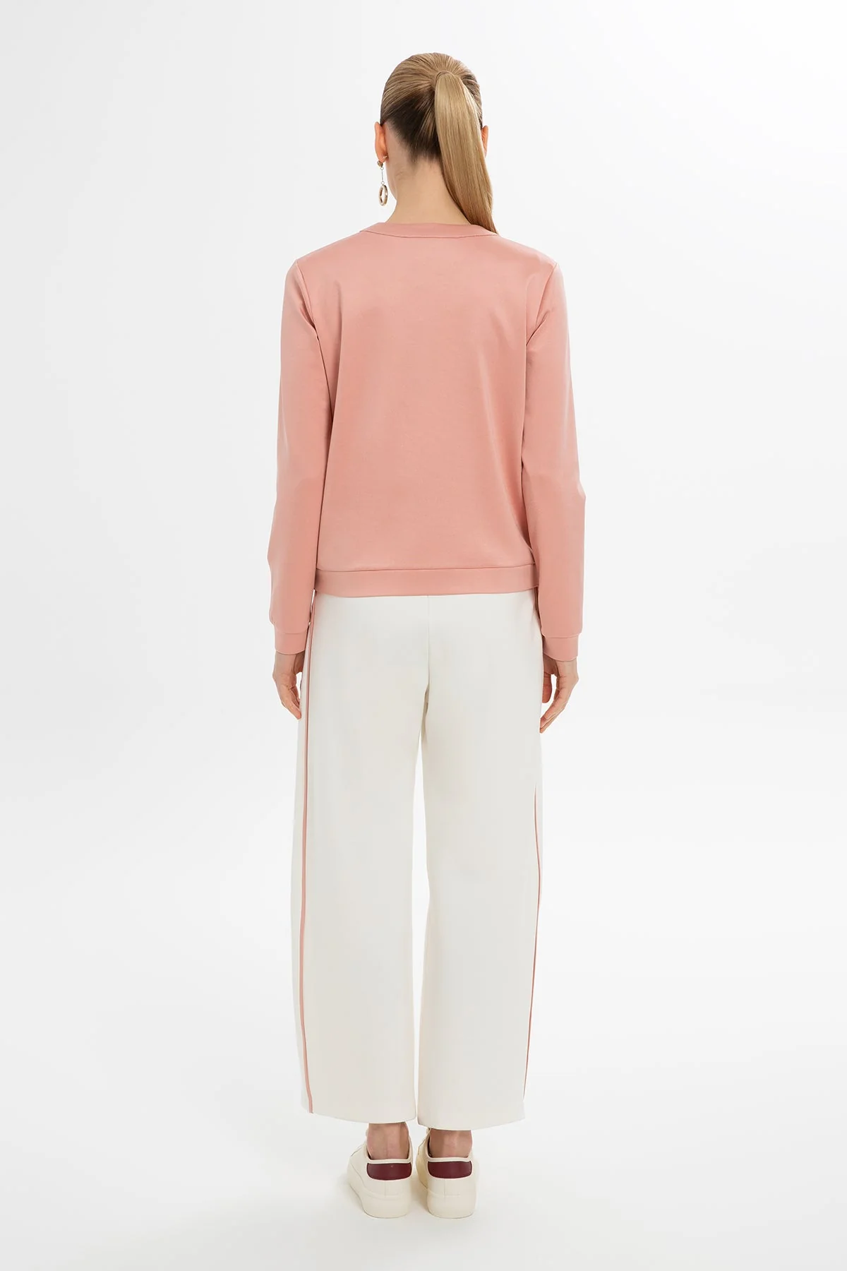 Pink Button Detail Cardigan - Image 4