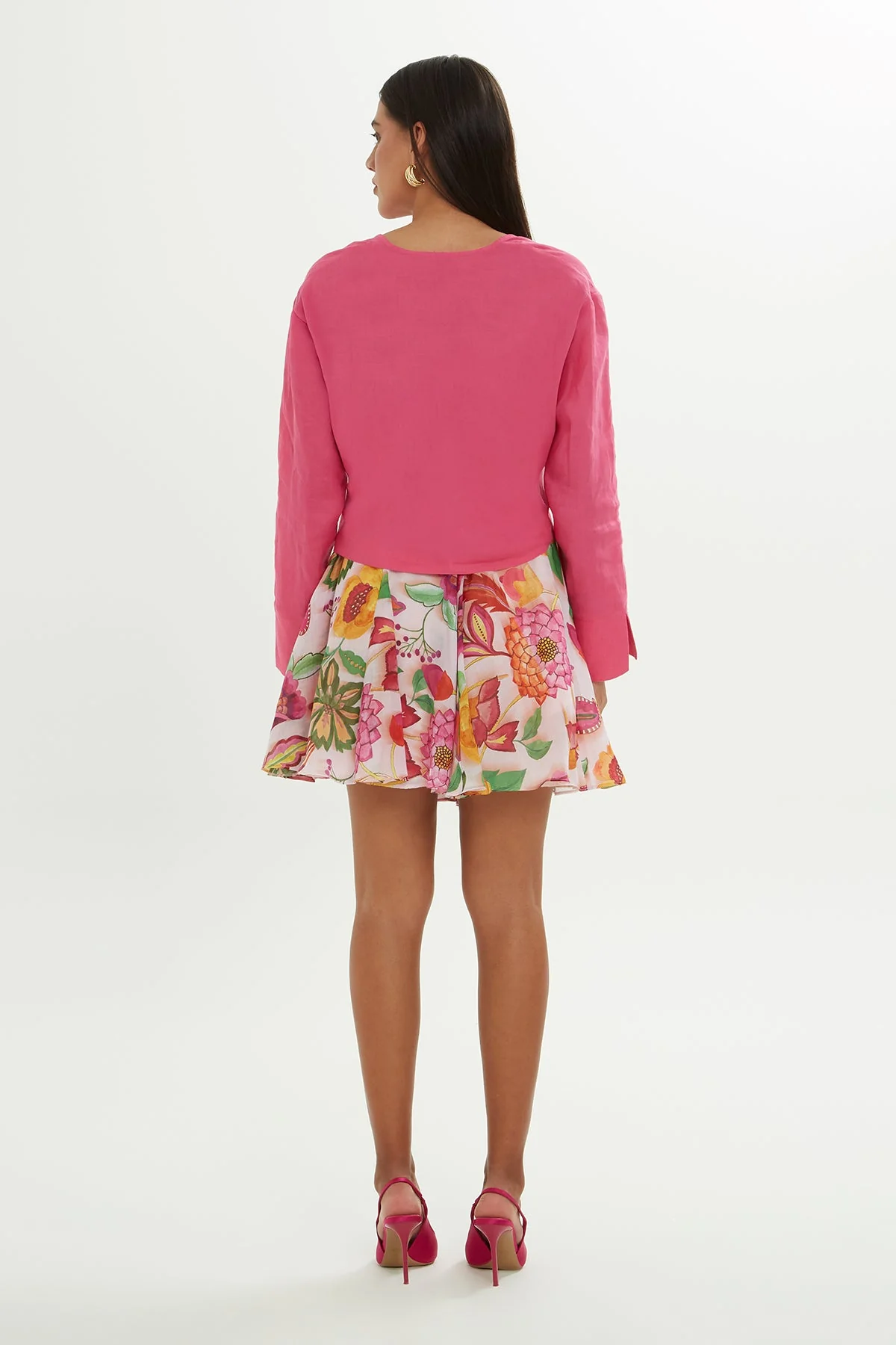 Pink Double-Breasted Blouse - Image 4