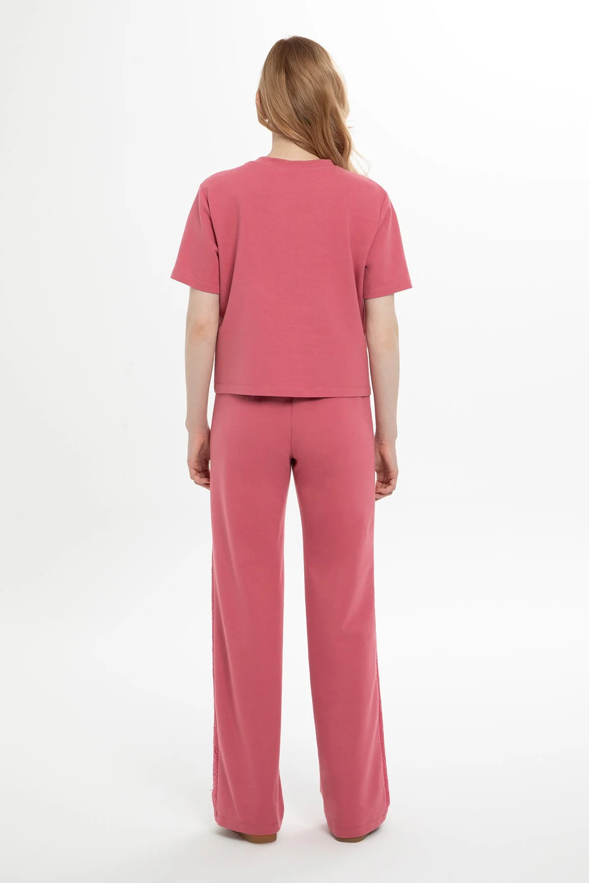 Pink Lace-Detail Tracksuit - Image 3