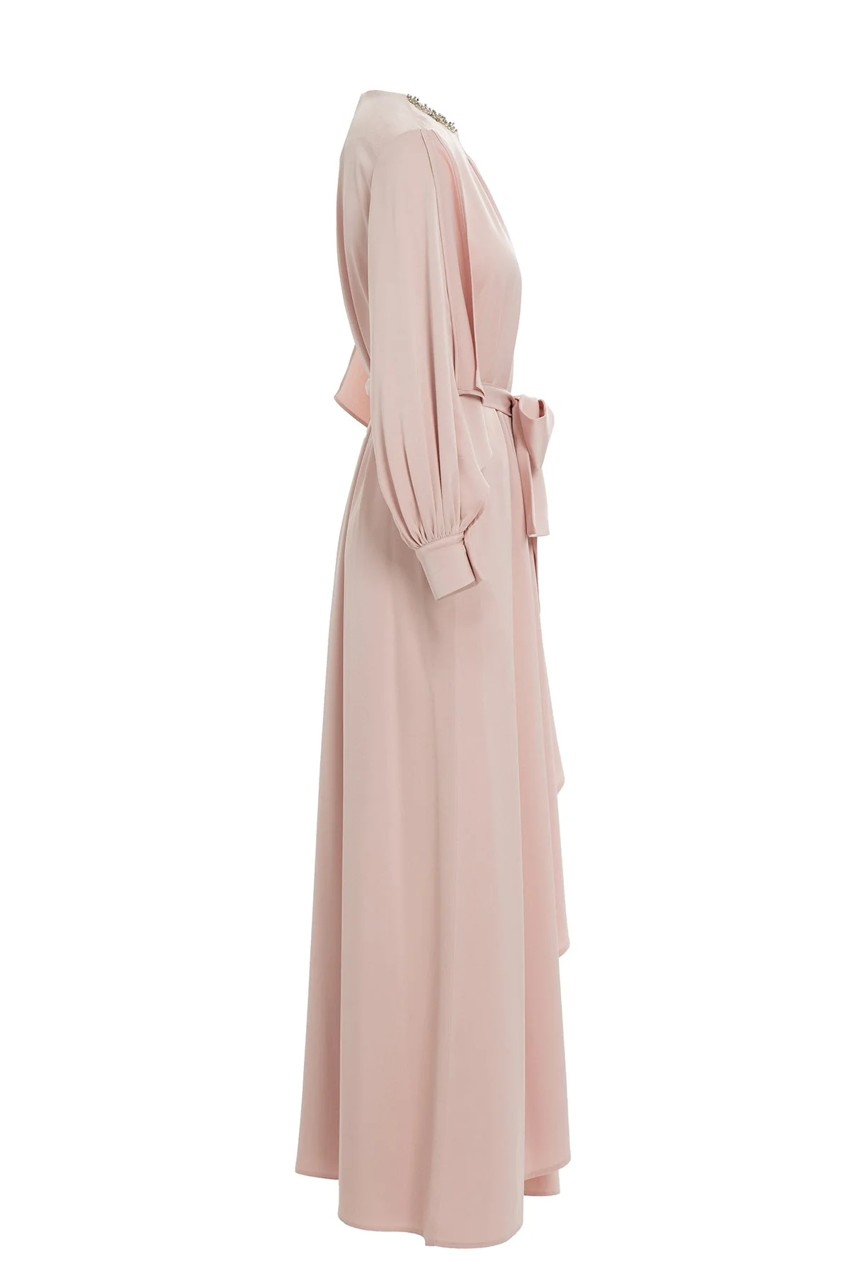 Pink Maxi Pleated Dress - Image 2