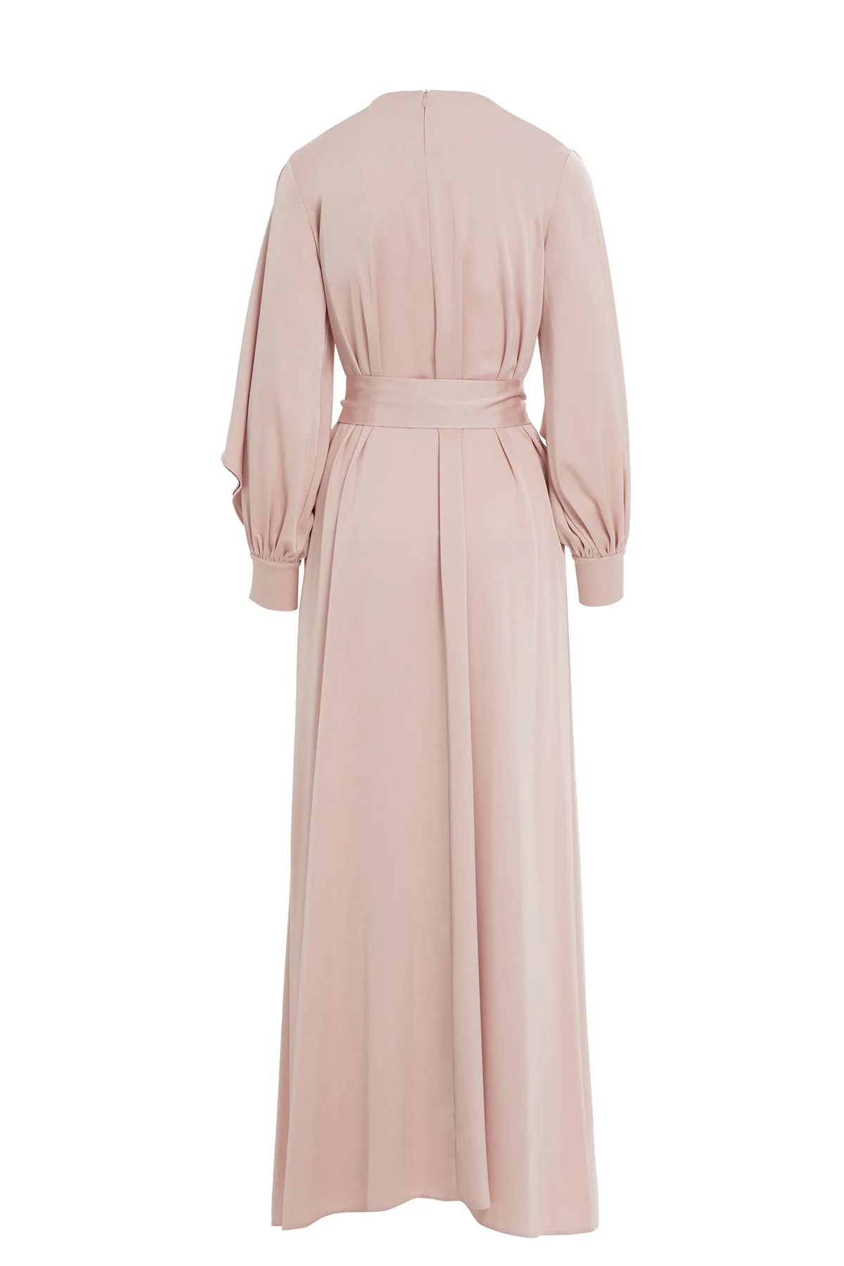 Pink Maxi Pleated Dress - Image 3