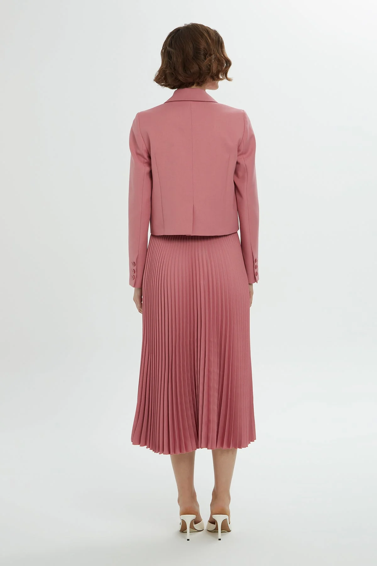 Pink Pleated Skirt Set - Image 5