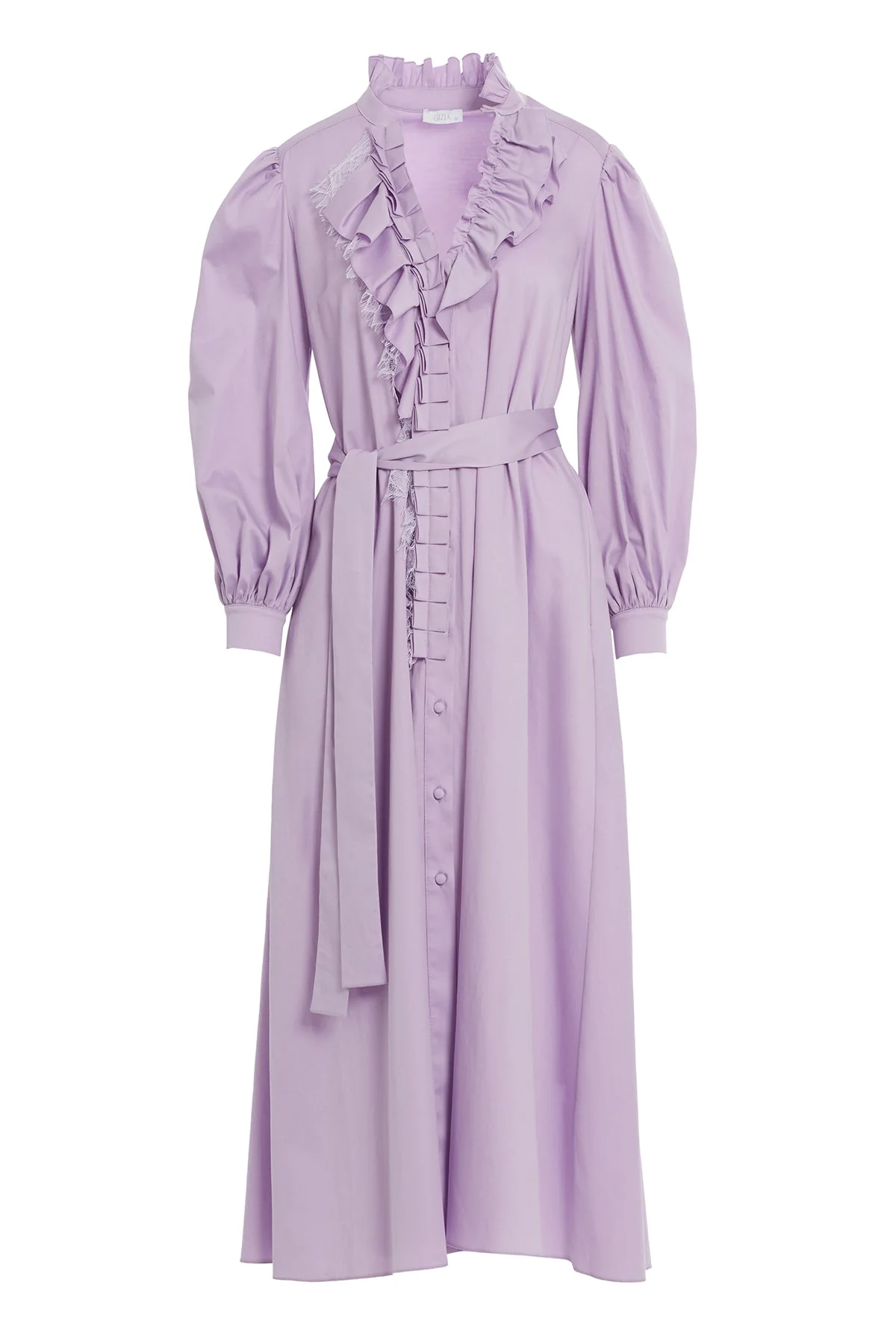 Pink Ruffled Midi Dress - Image 5