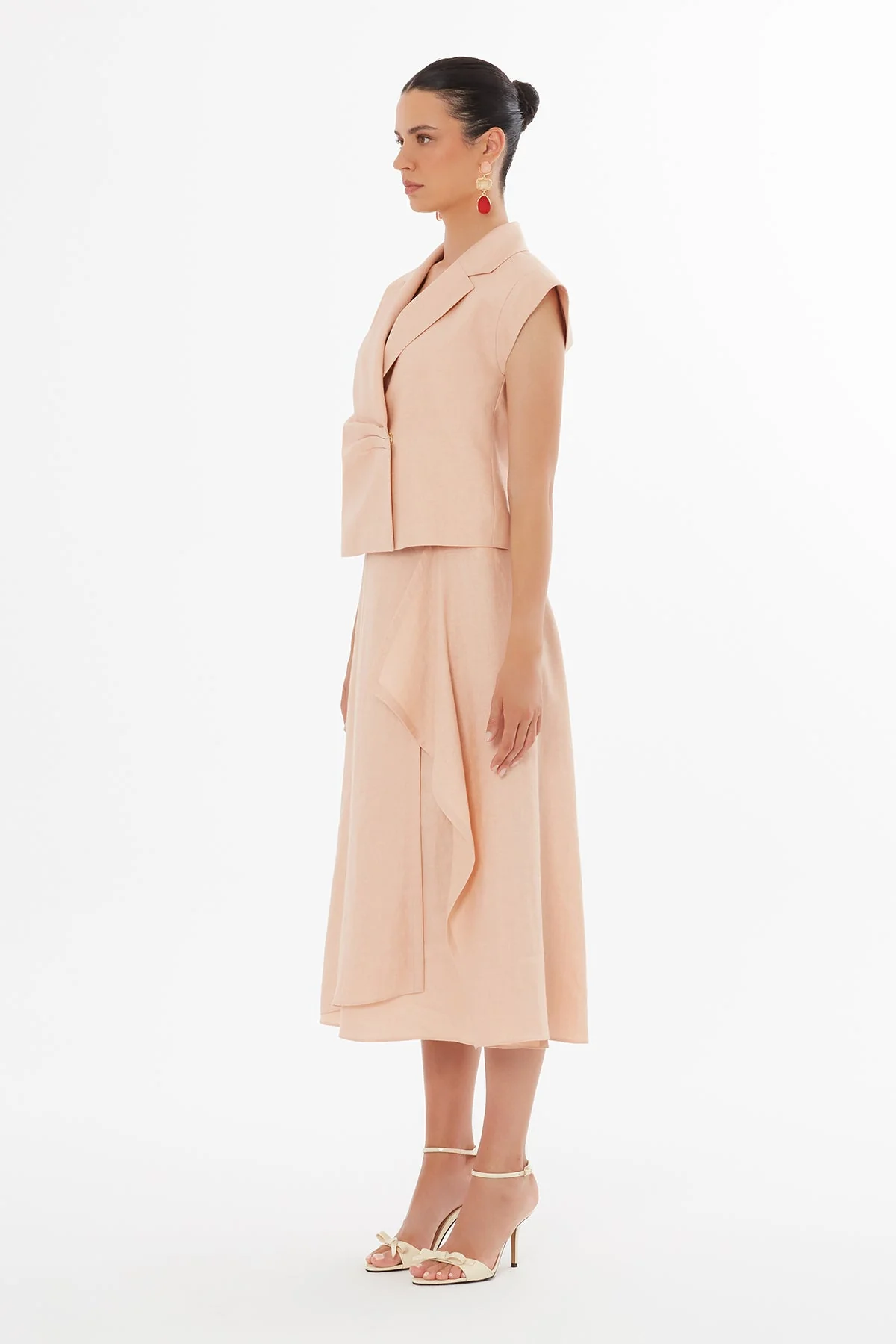 Pink Shoulder Padded Blazer - Image 4