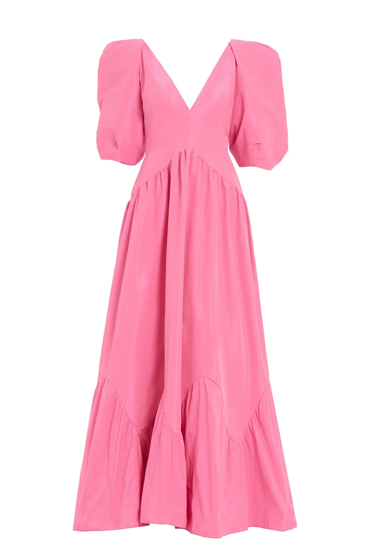 Pink V-Neck Maxi Dress - Image 6