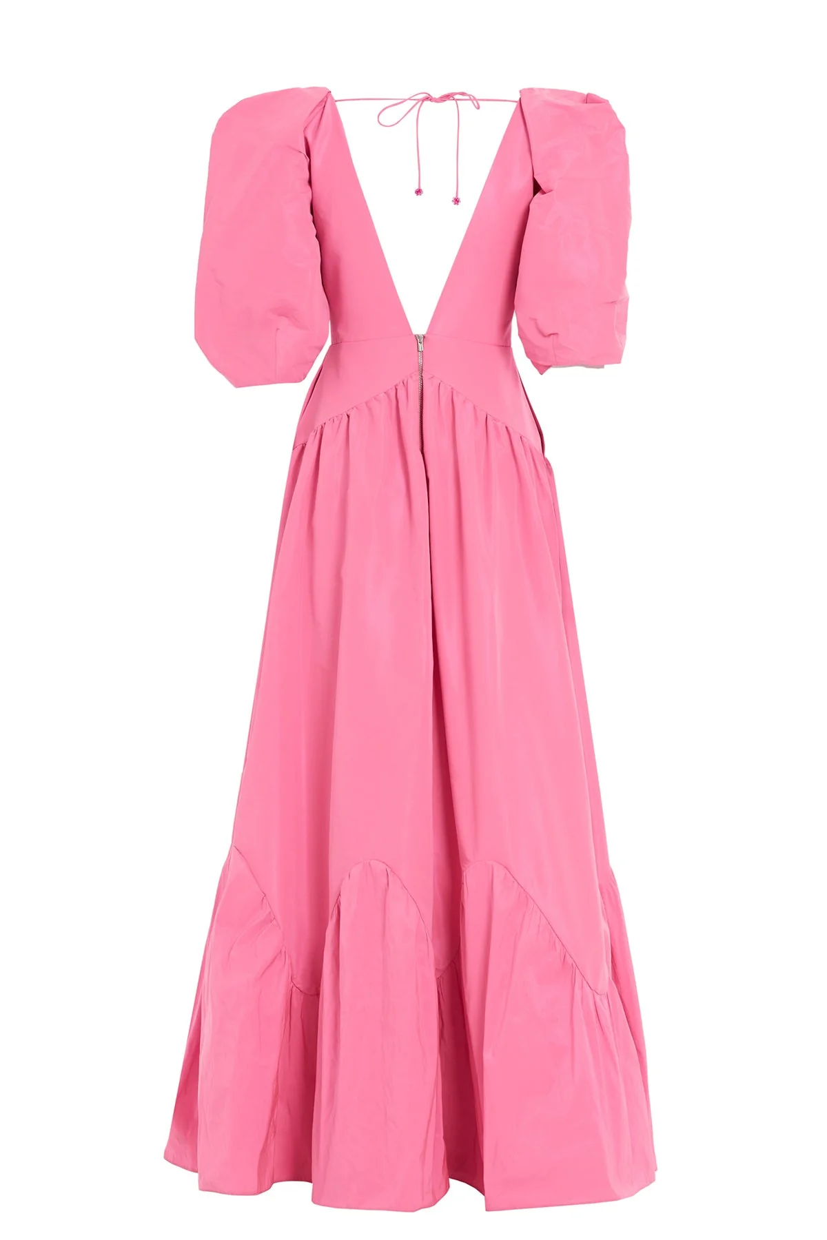 Pink V-Neck Maxi Dress - Image 8