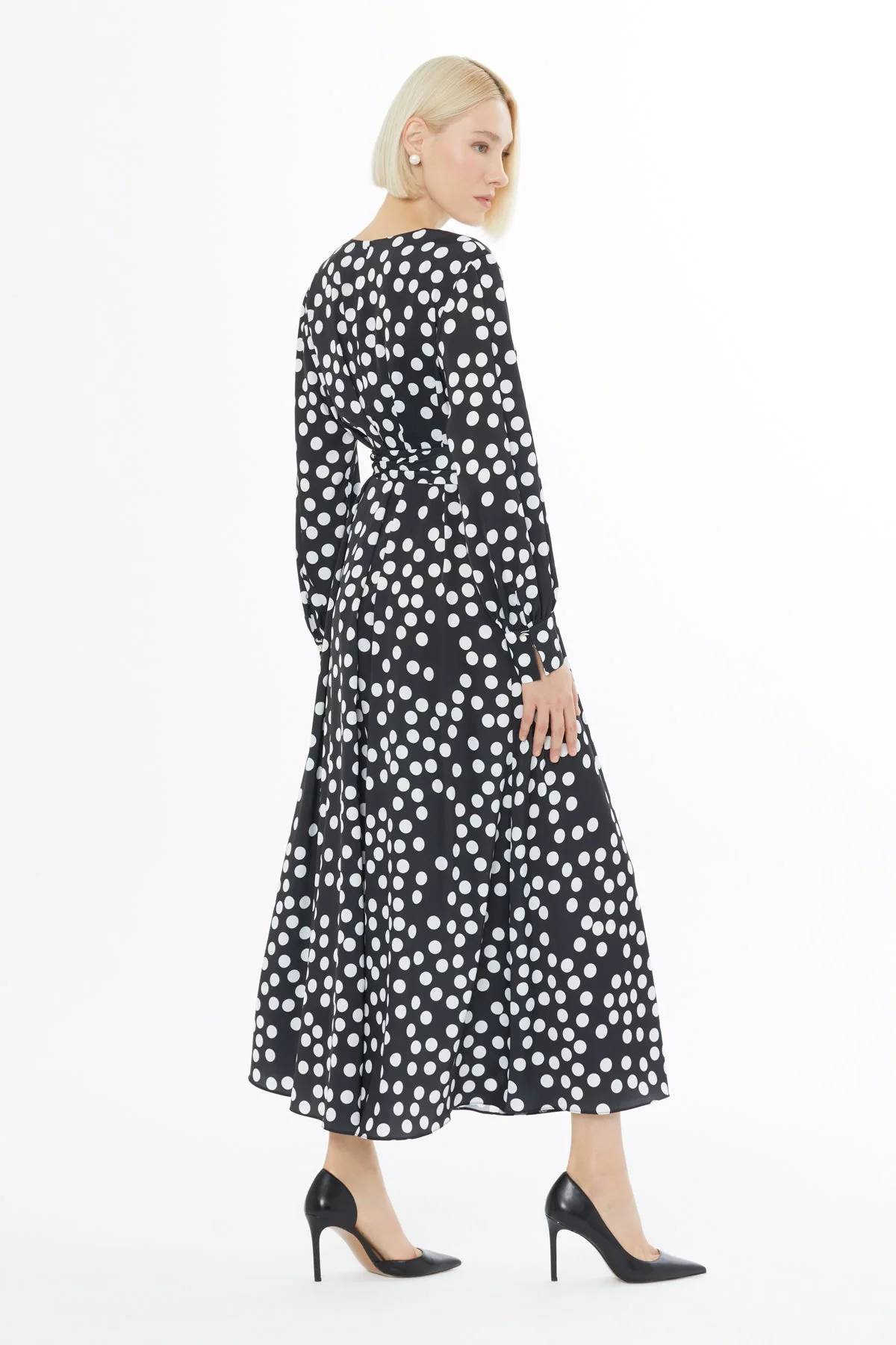 Polka Dot Maxi Dress - Image 4