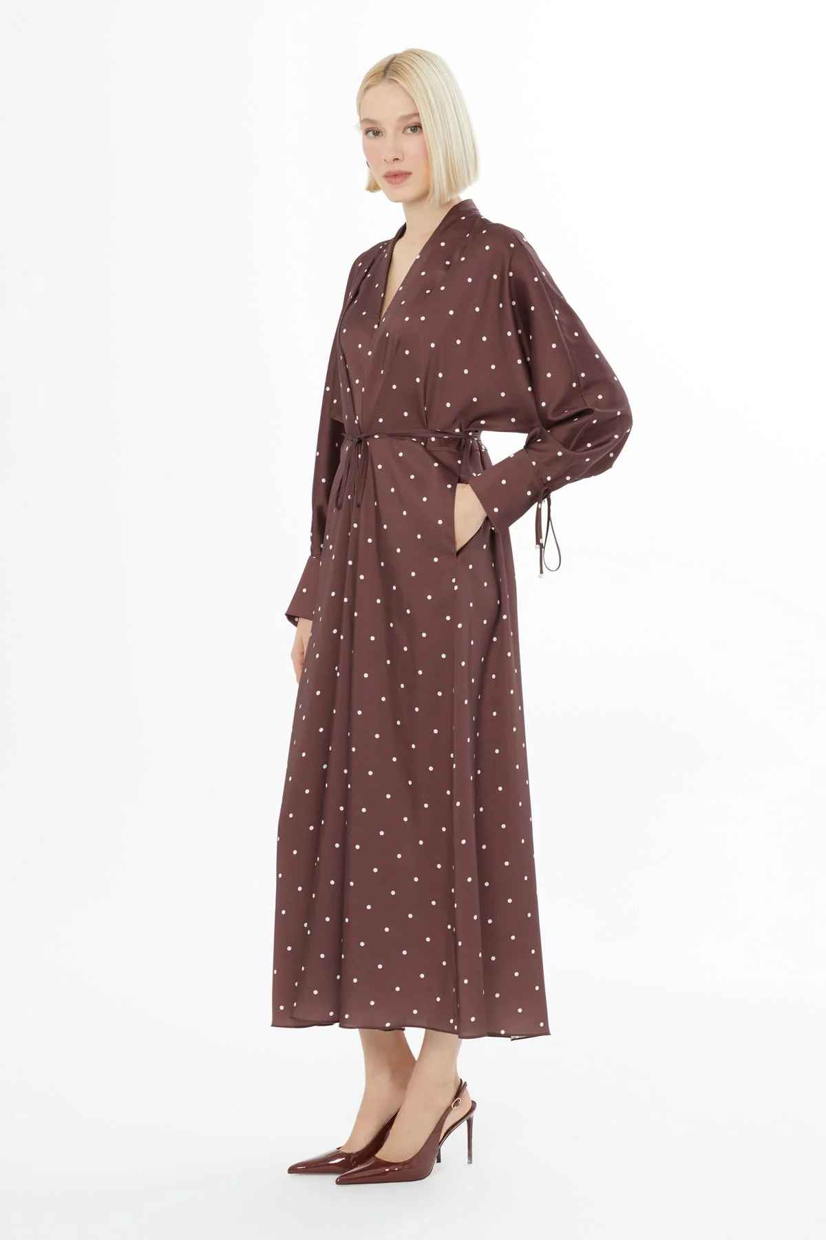 Polka Dot Midi Dress - Image 3