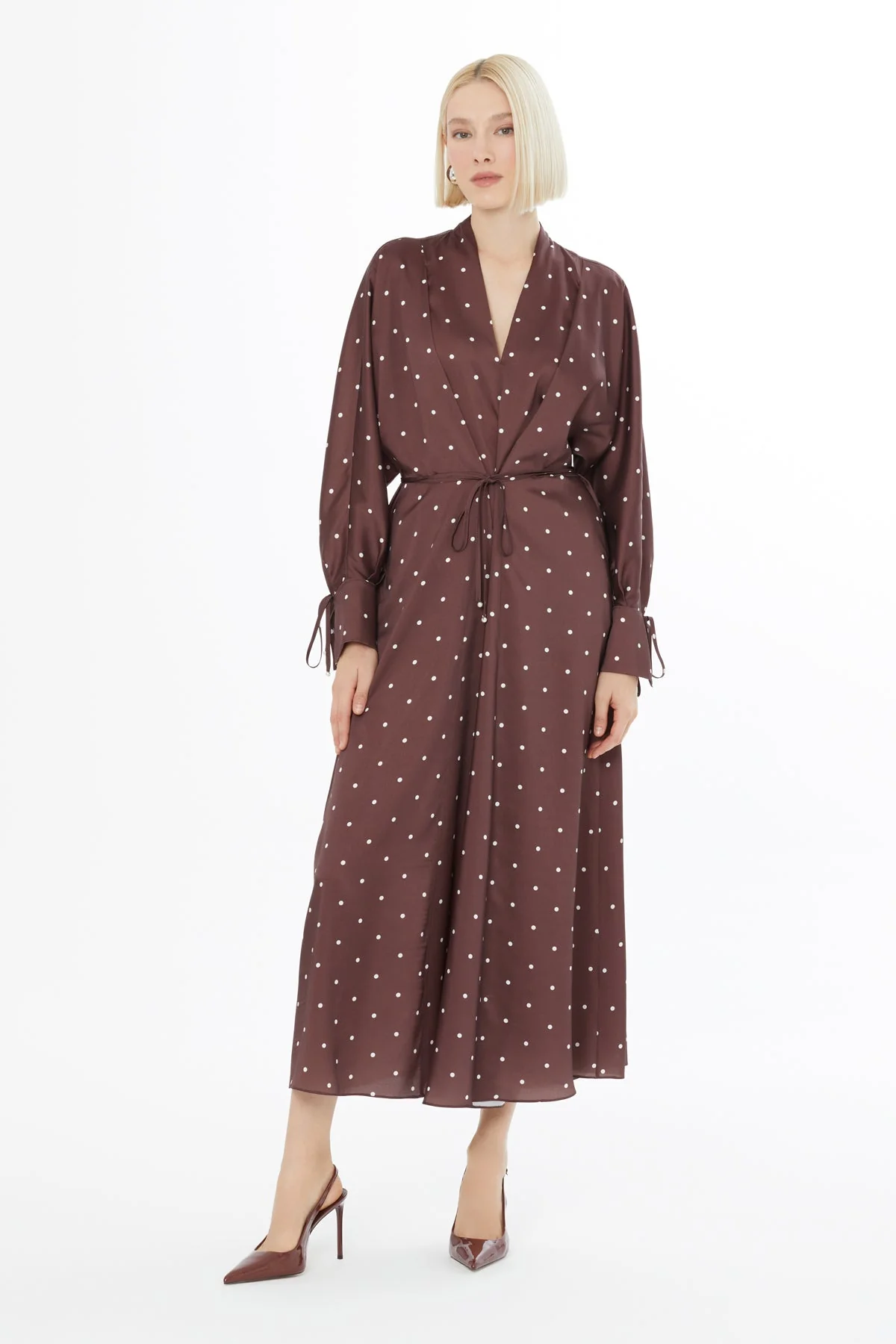 Polka Dot Midi Dress - Image 4
