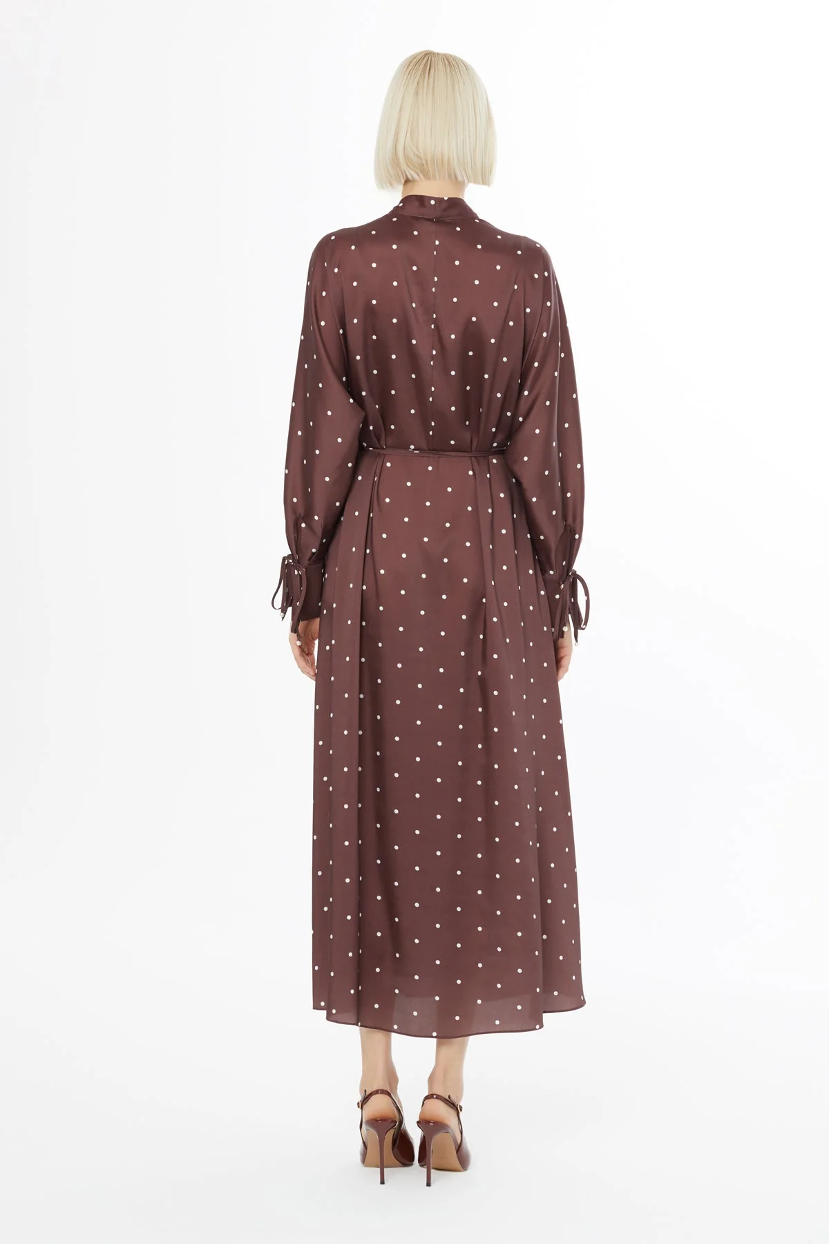 Polka Dot Midi Dress - Image 5