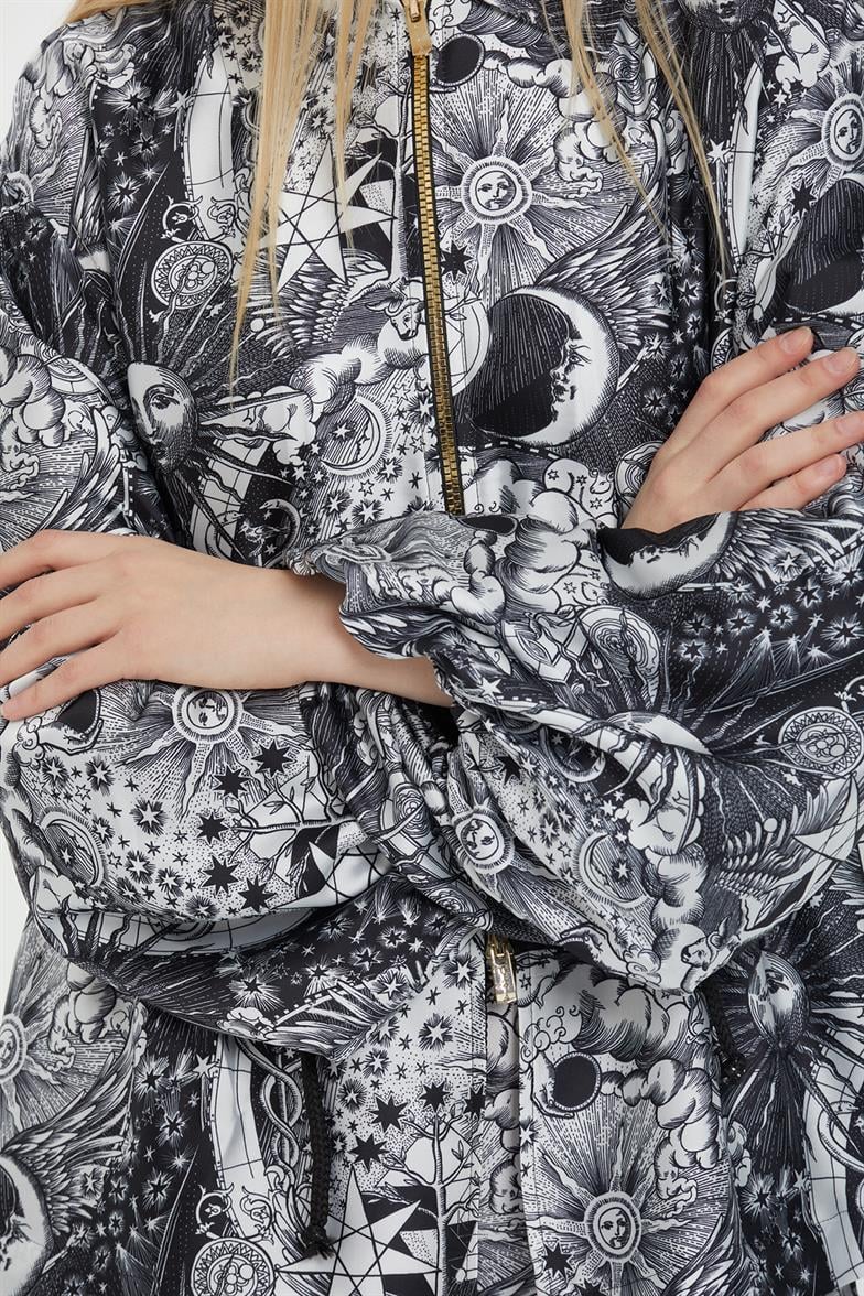 Printed Black Suit - Image 2