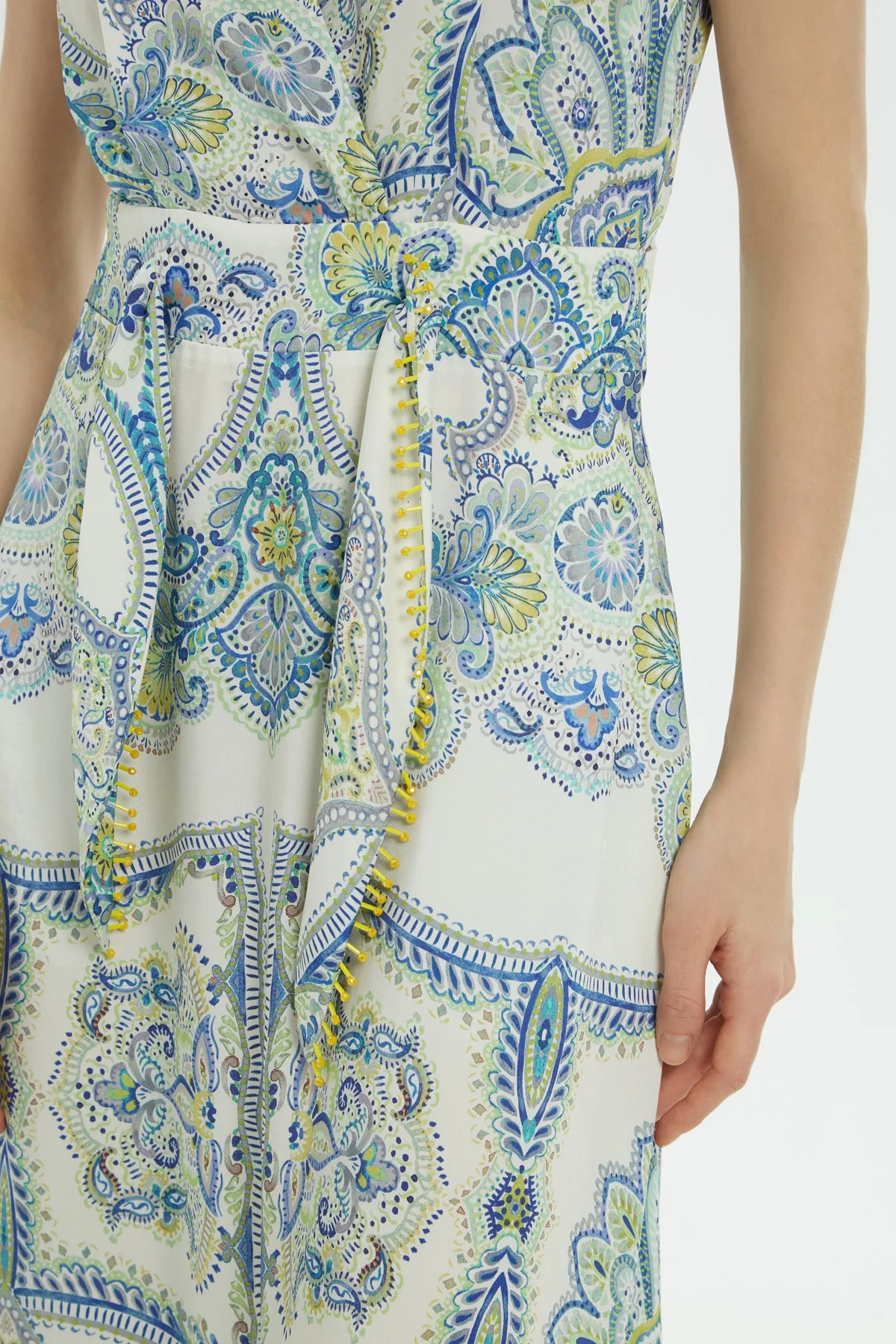 Printed Dress with Belted Detail - Image 2
