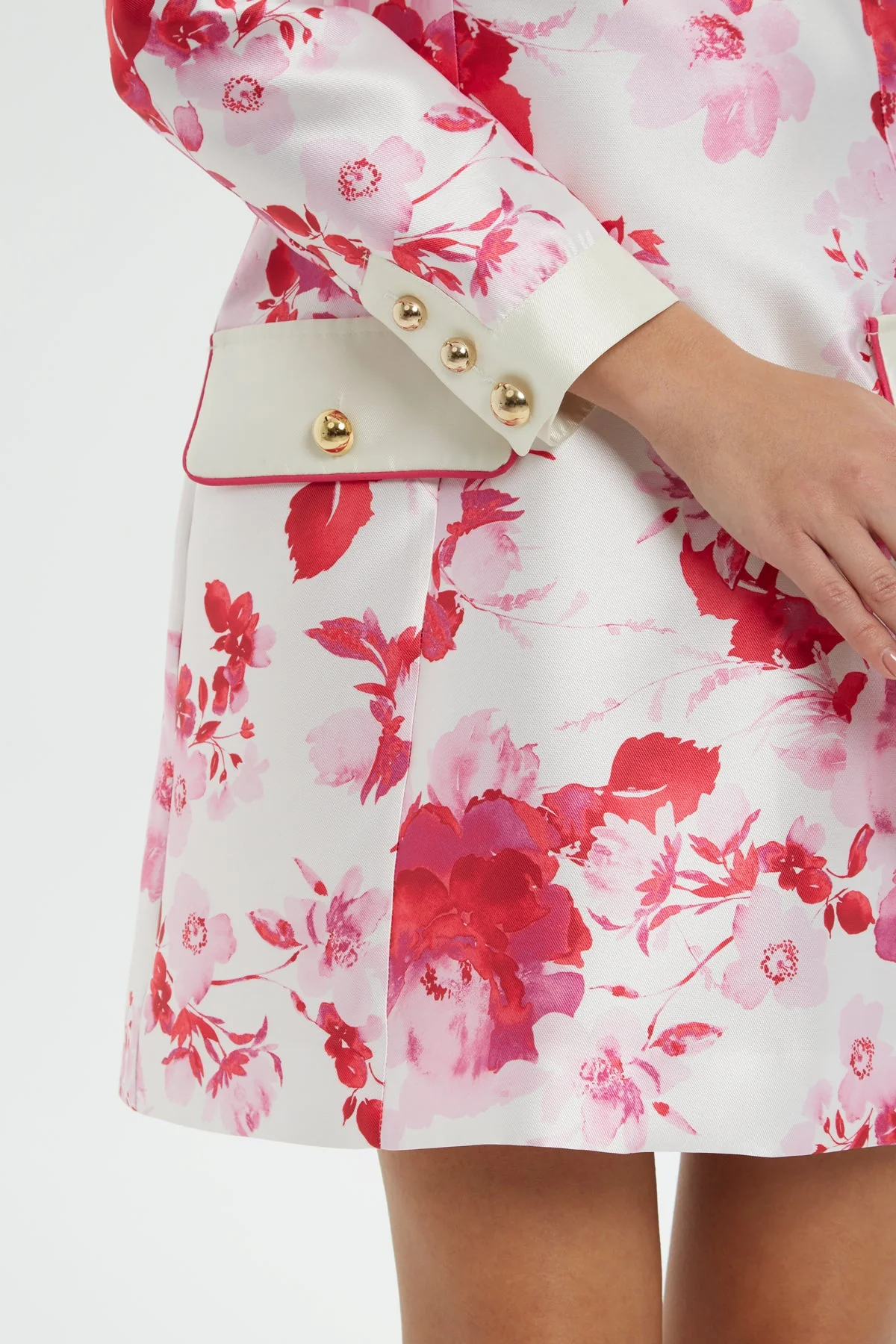 Printed High-Neck Mini Dress - Image 2