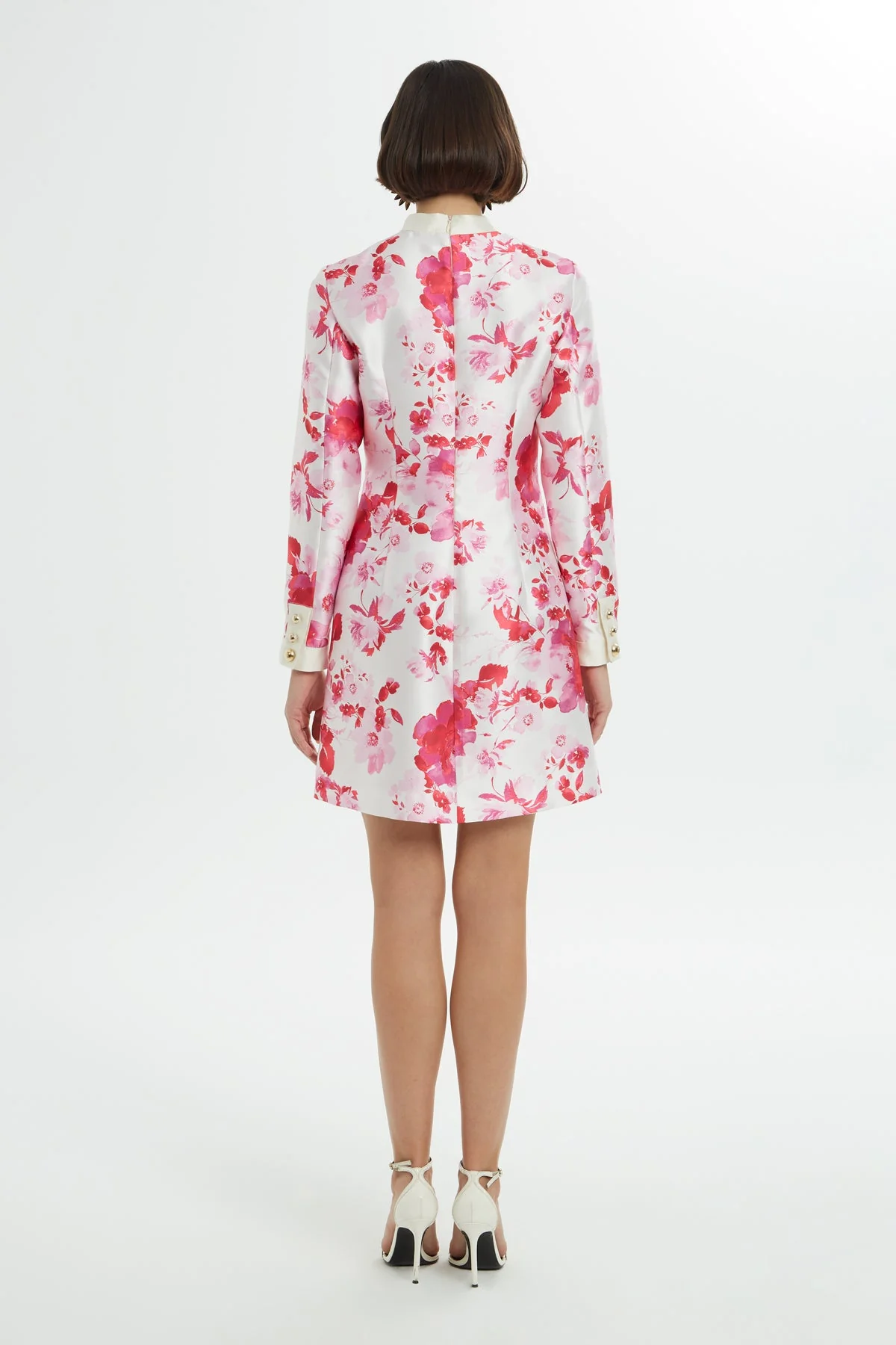 Printed High-Neck Mini Dress - Image 5