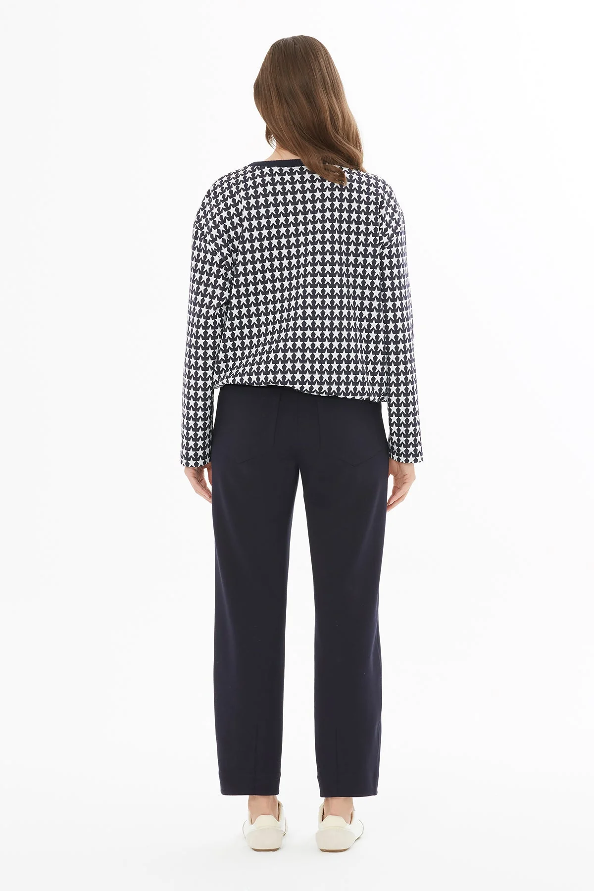 Printed Knit Blouse - Image 3