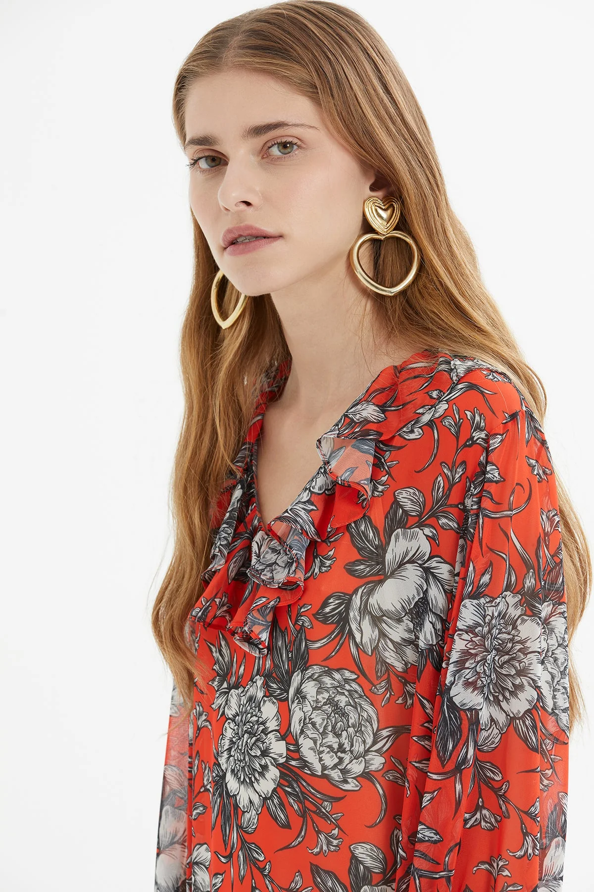 Printed Long Dress with Elasticated Ankles - Image 2