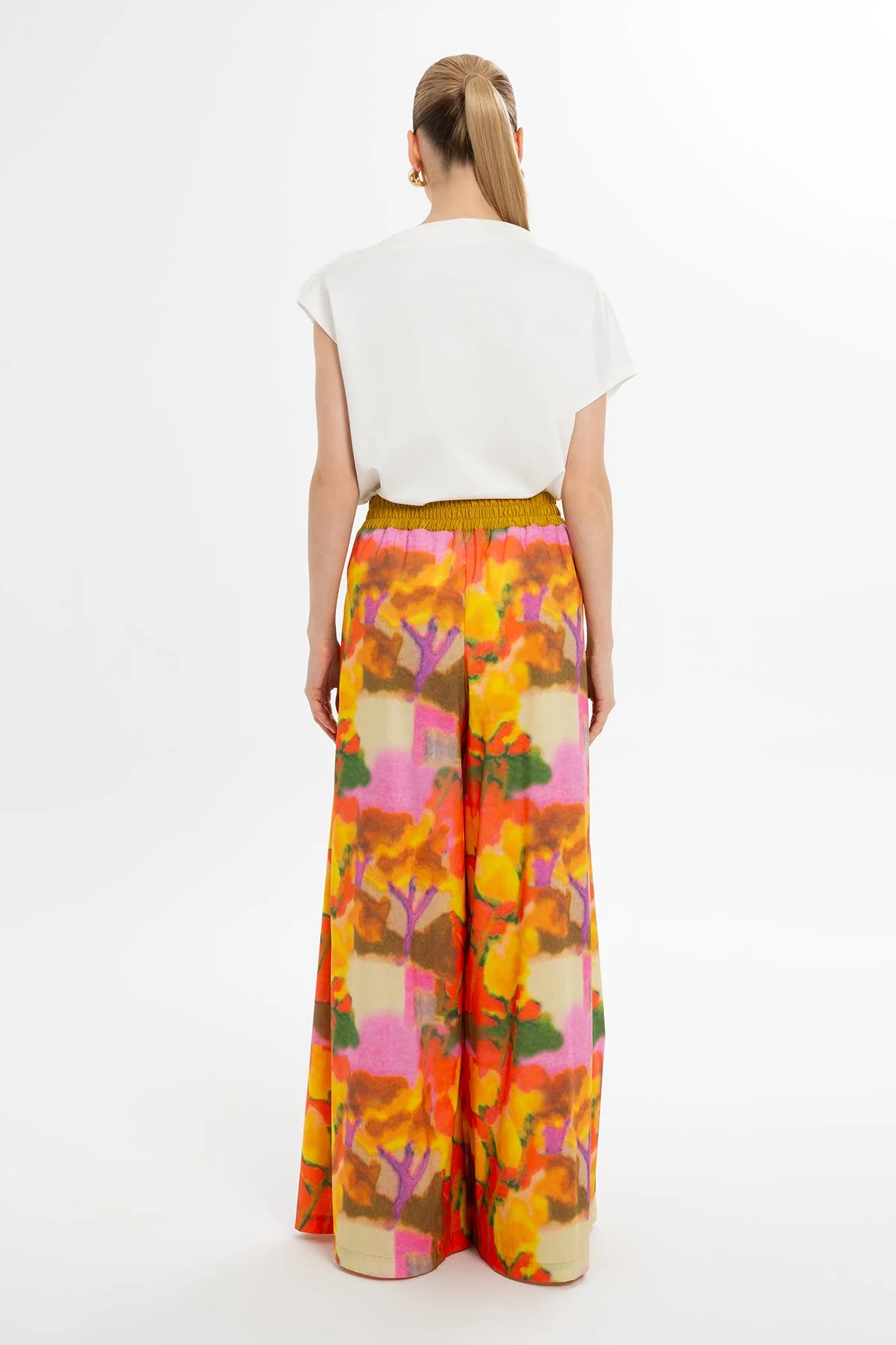 Printed Loose-Fit Trousers - Image 4
