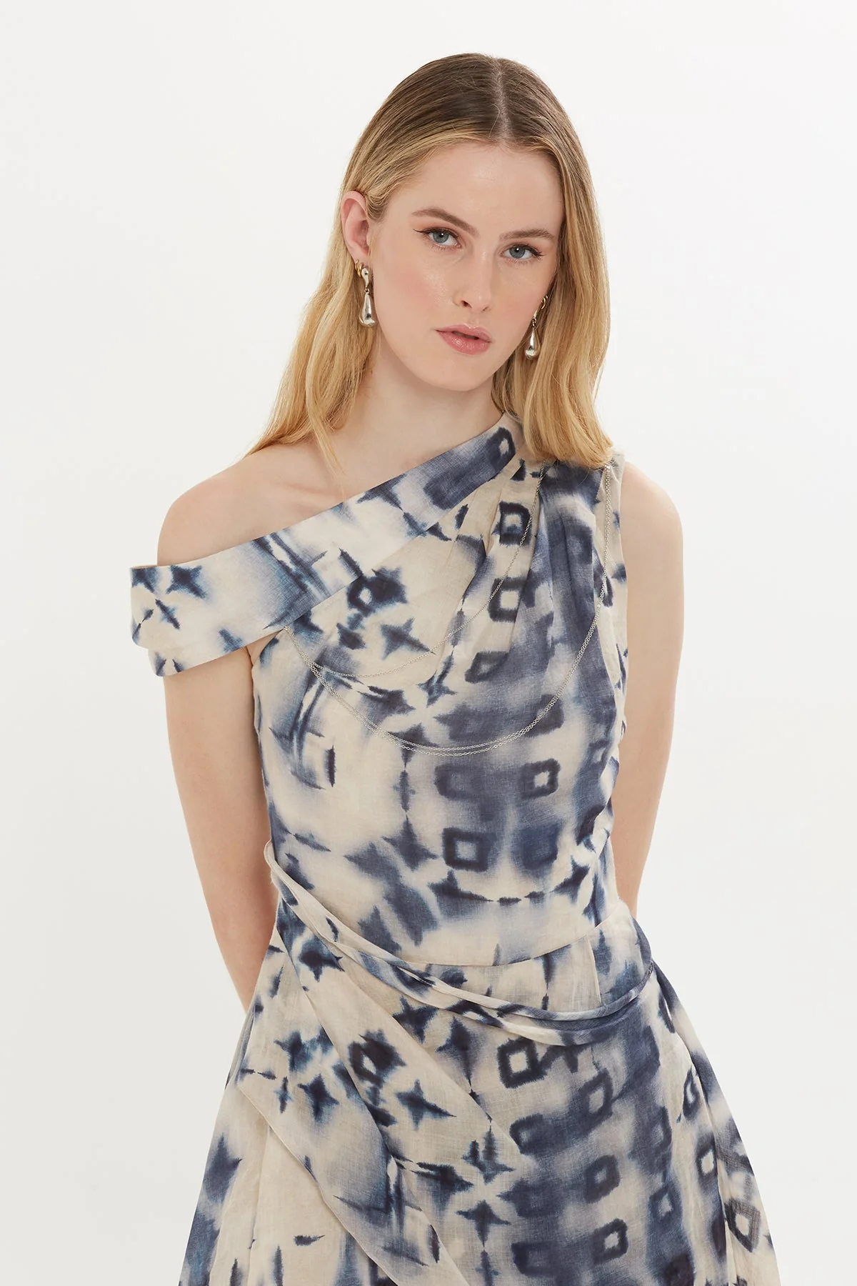 Printed One-Shoulder Mini Dress - Image 2