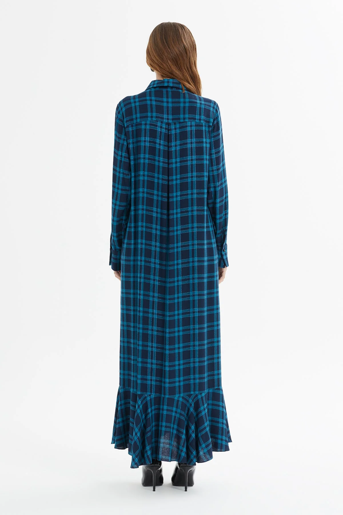 Printed Ruffle-Detail Long Dress - Image 5